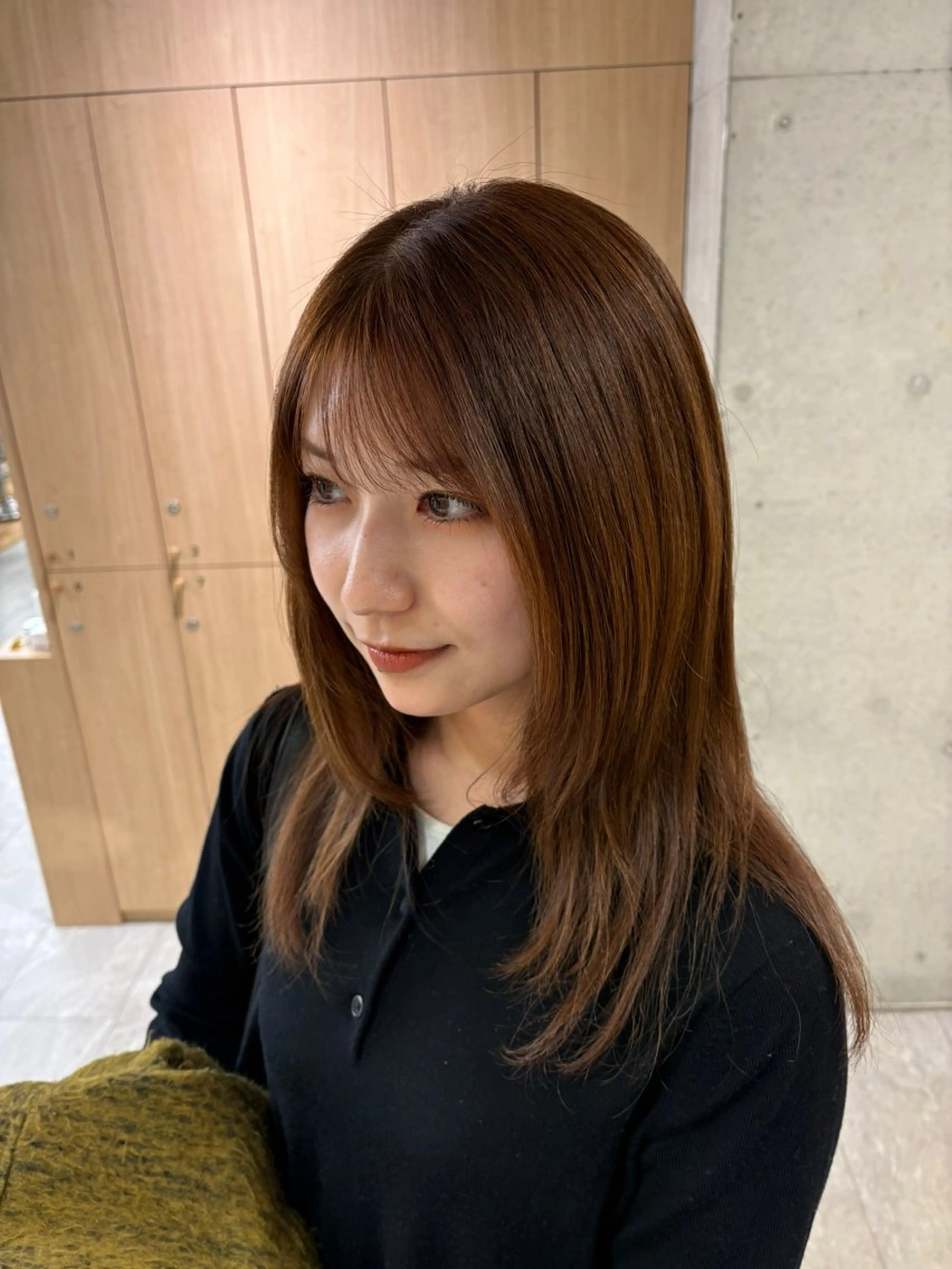 ミディアム カラー カット ヘアカラー トリートメント Toiro 横浜所属・🎀レイヤー/パーマ カラー/ai🎀のヘアスタイル