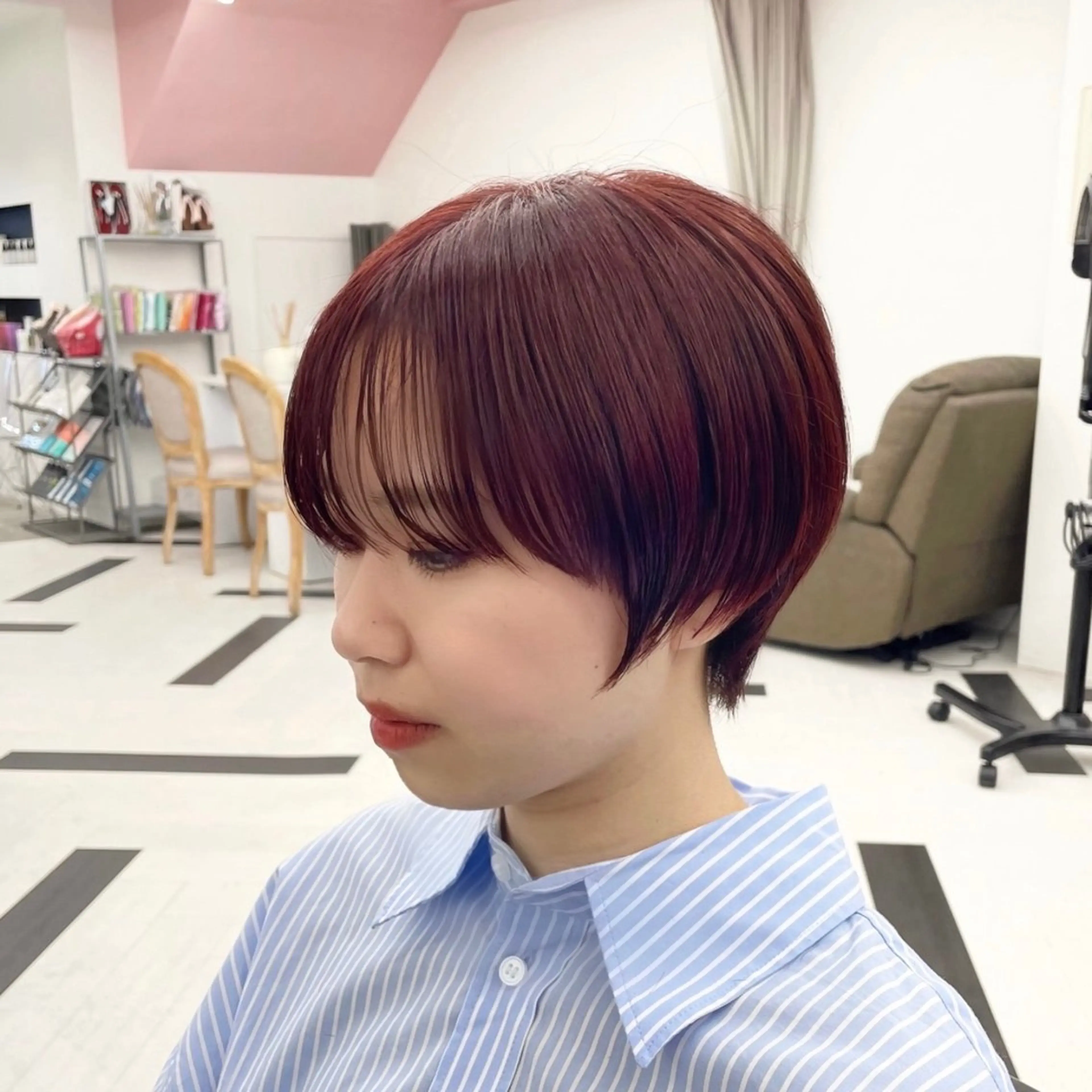 ミディアム カラー パーマ ヘアアレンジ メンズ 髪質改善 トリートメント mona/ ストレートスタイル✨のヘアスタイル