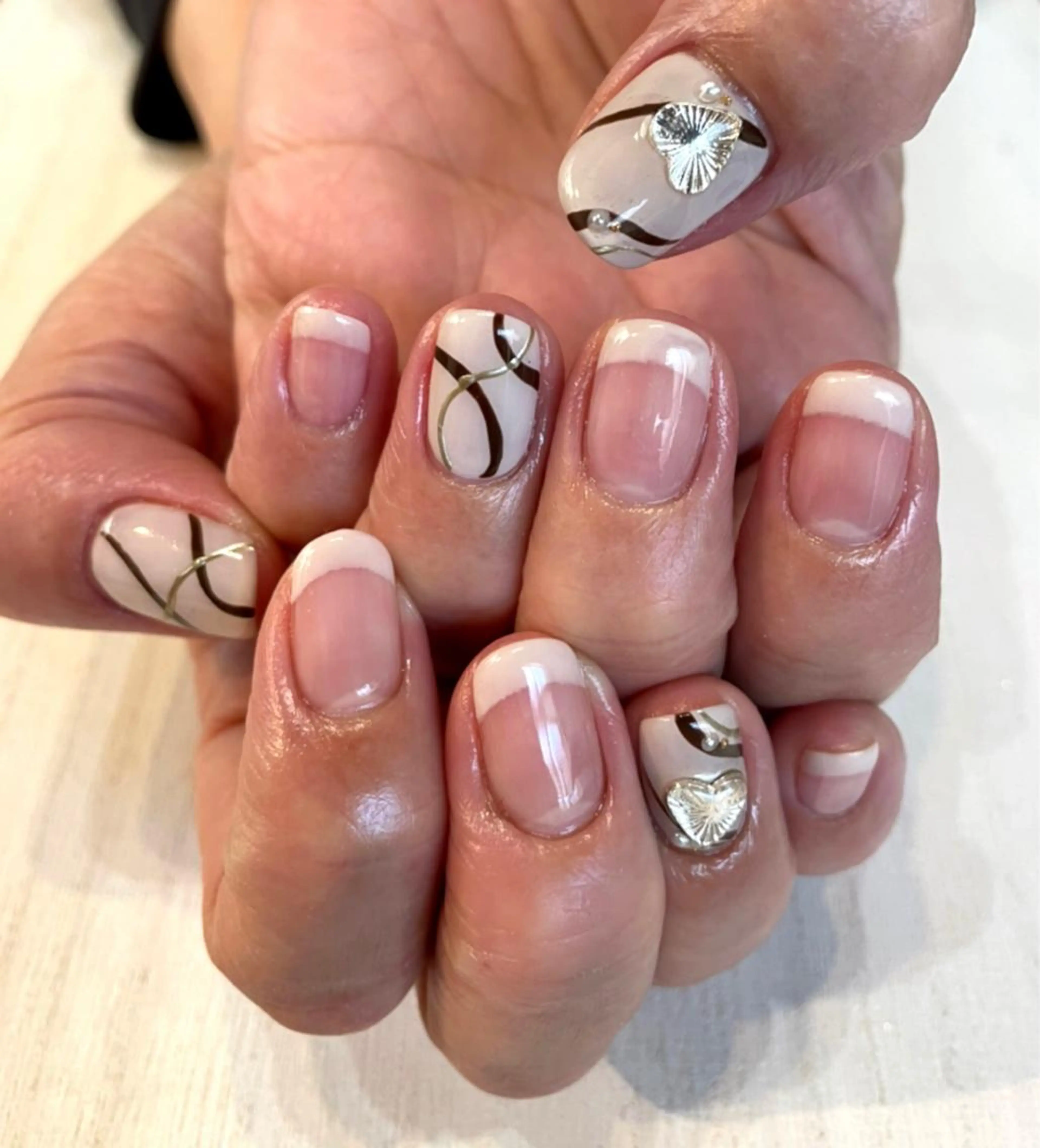 ネイル ハート ハンドネイル spell所属・spell nailのネイルデザイン