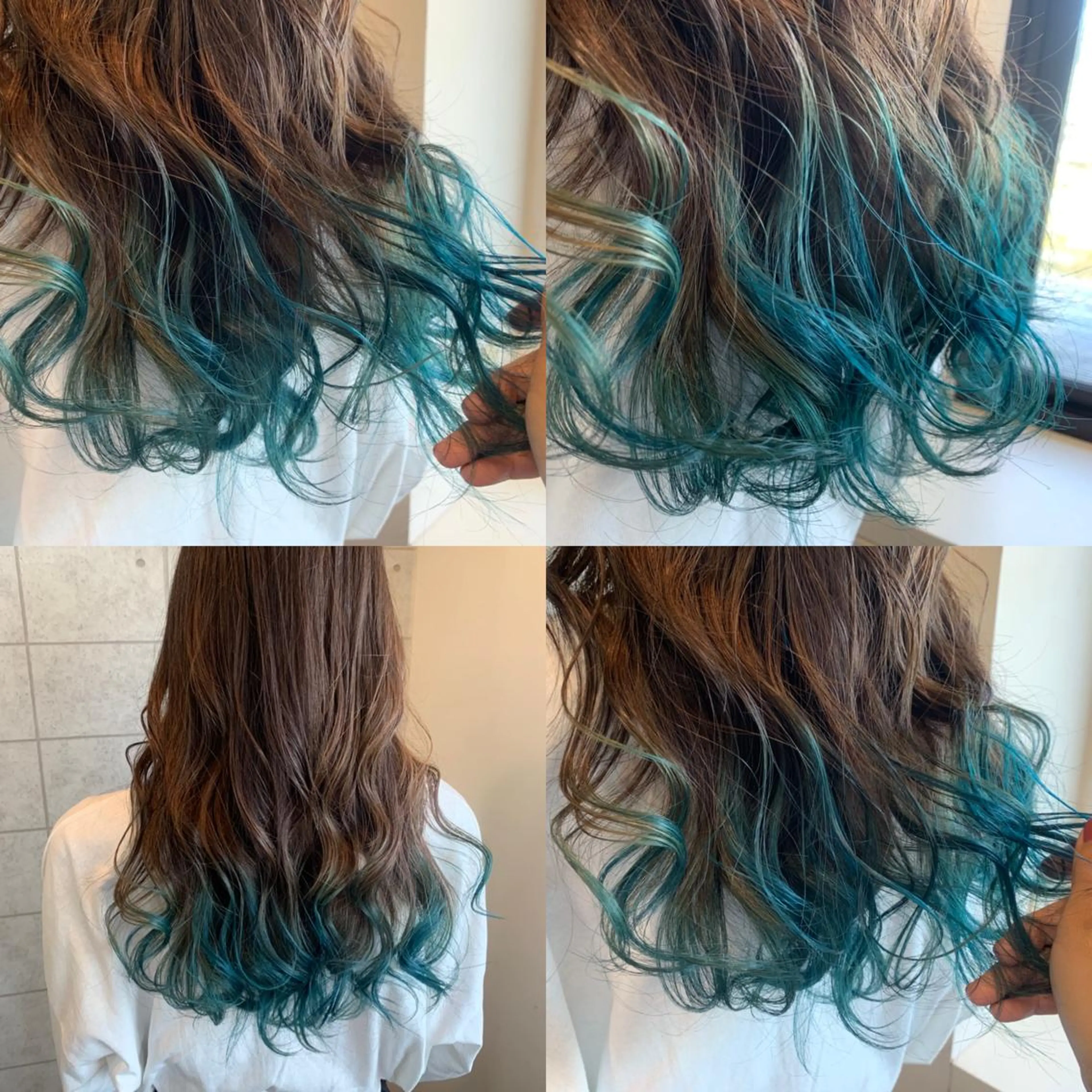 ロング カラー ヘアアレンジ ブリーチ 🌿‬ ܸAir 透明感🌱西村知佳のヘアスタイル