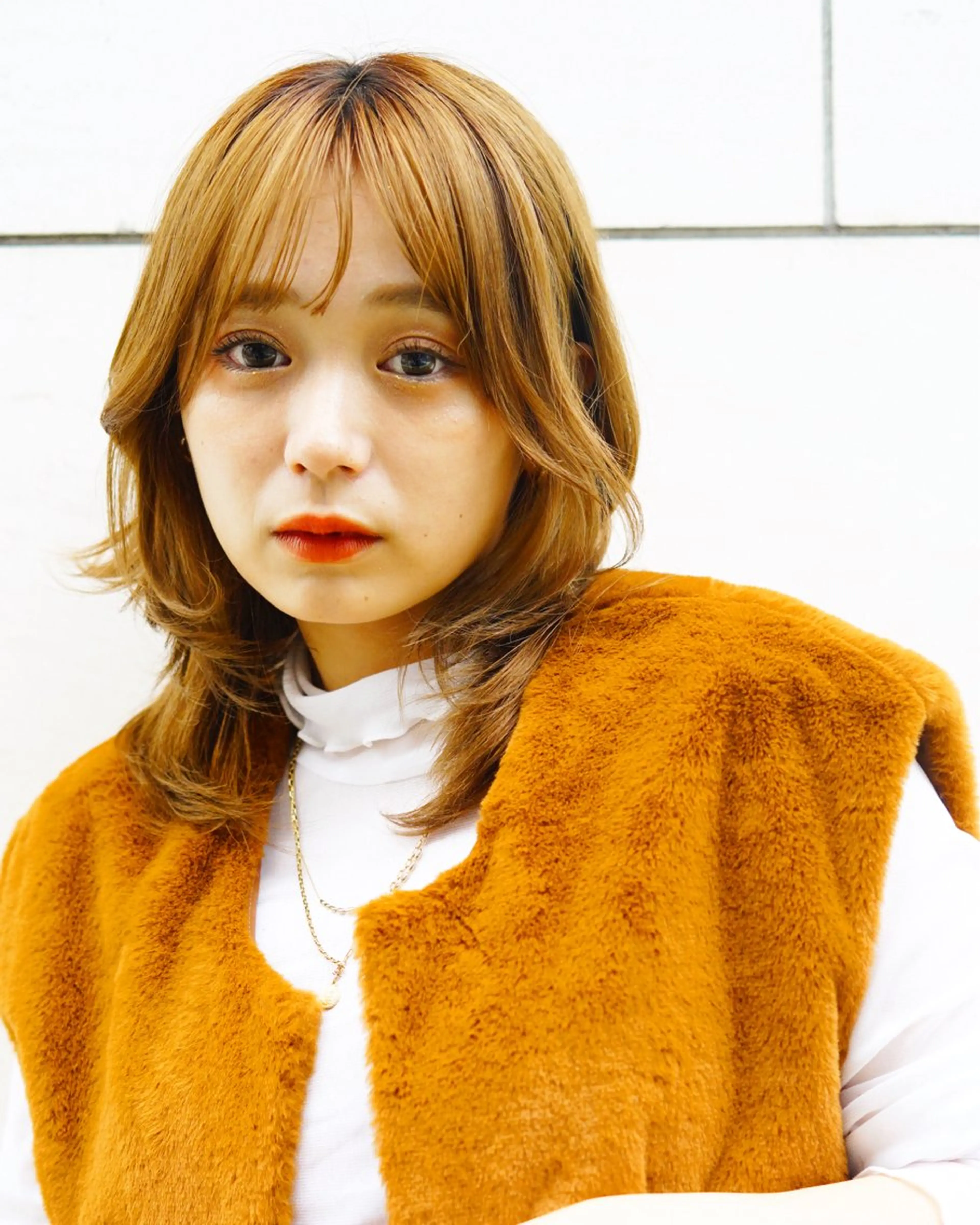 ミディアム yelm所属・🫒オリーブカラー ミディアムレイヤー✨のヘアスタイル