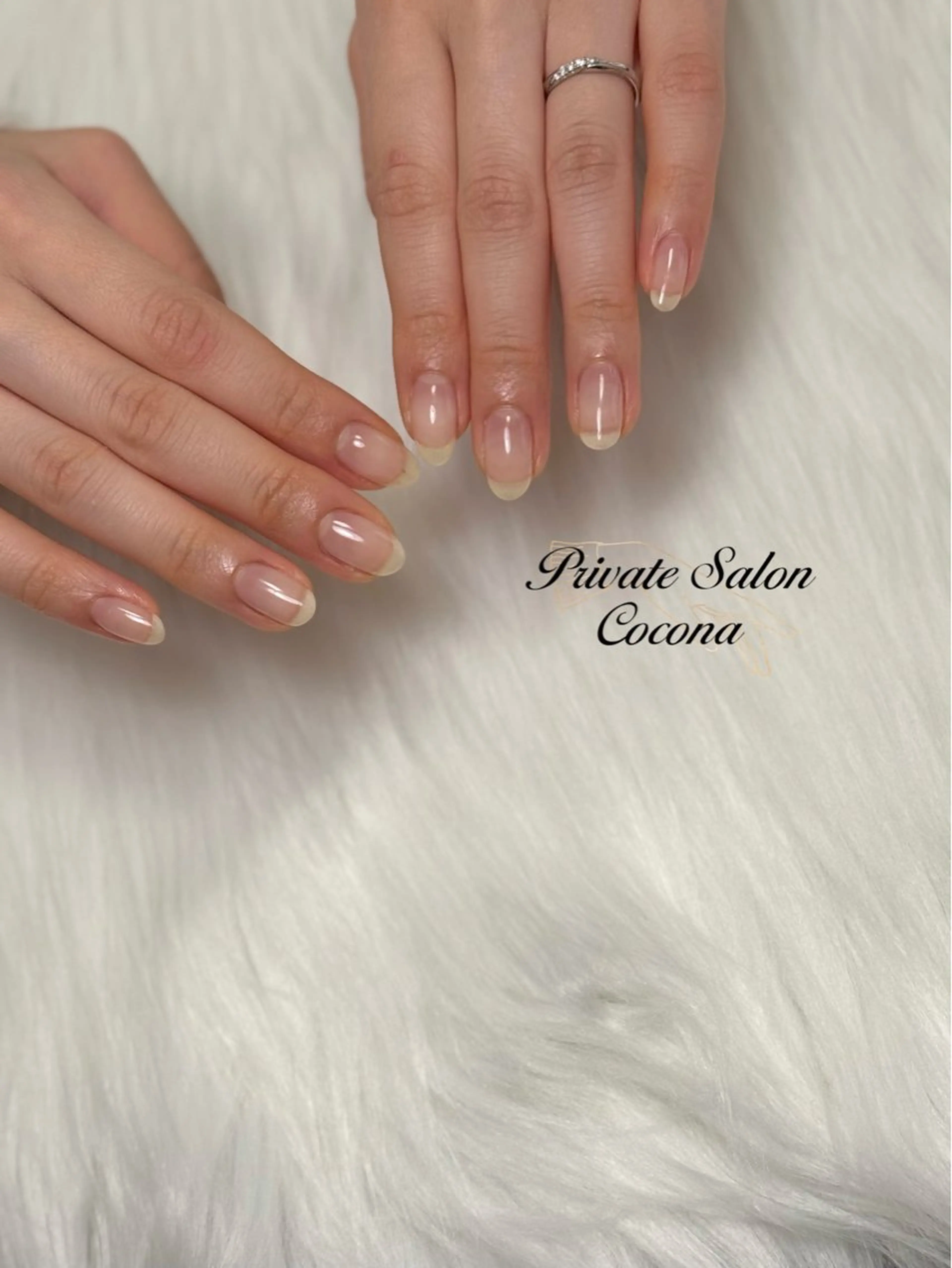 ネイル クリアネイル ハンドネイル プライベートサロン nailcoconaのネイルデザイン