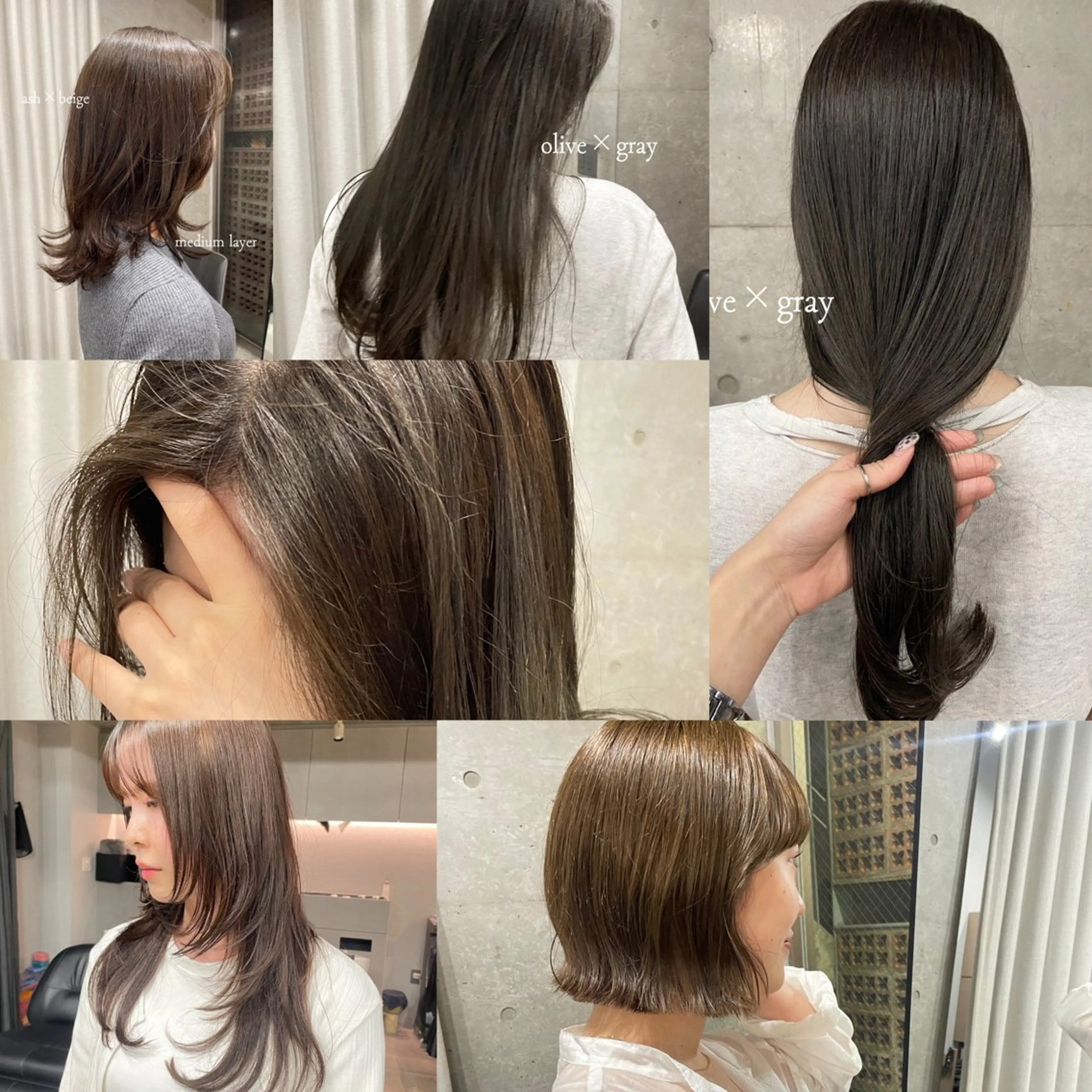 ロング カラー カット ヘアカラー トリートメント 表参道/赤み無し 透明感 colorのヘアスタイル