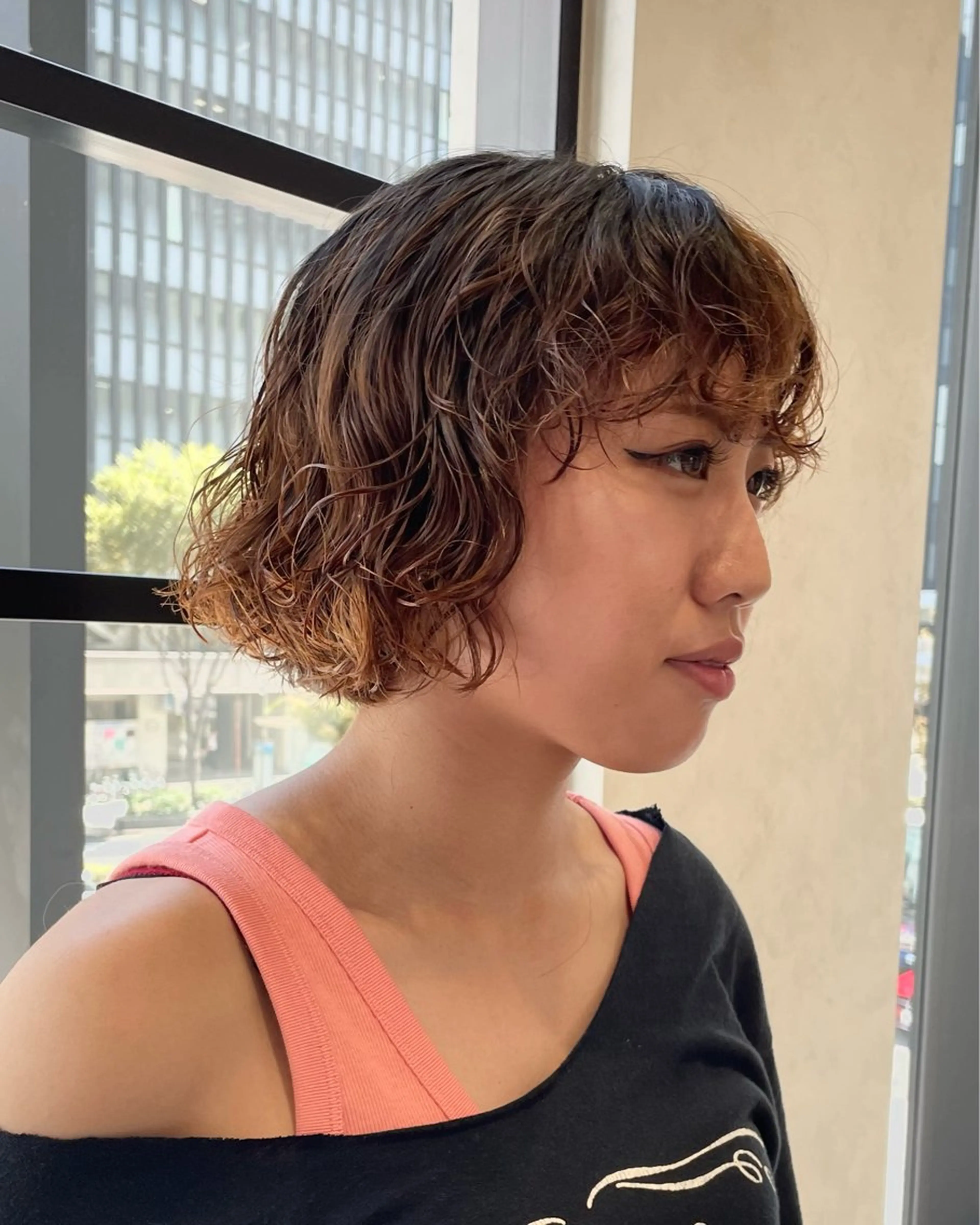 ショート パーマ カット パーマ ELLE salon サエのヘアスタイル