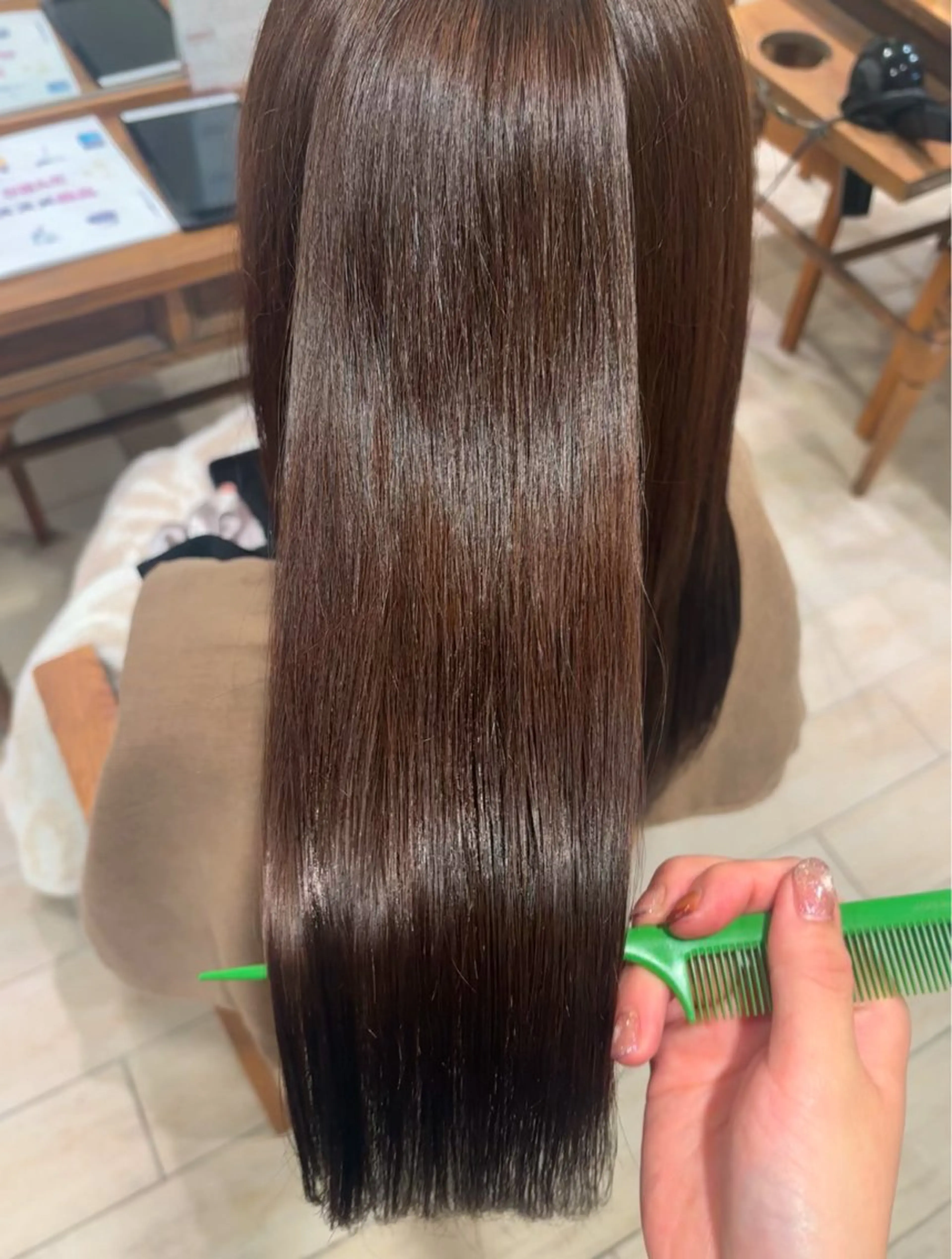 ロング カラー トリートメント ヘアカラー 服部 みやびのヘアスタイル