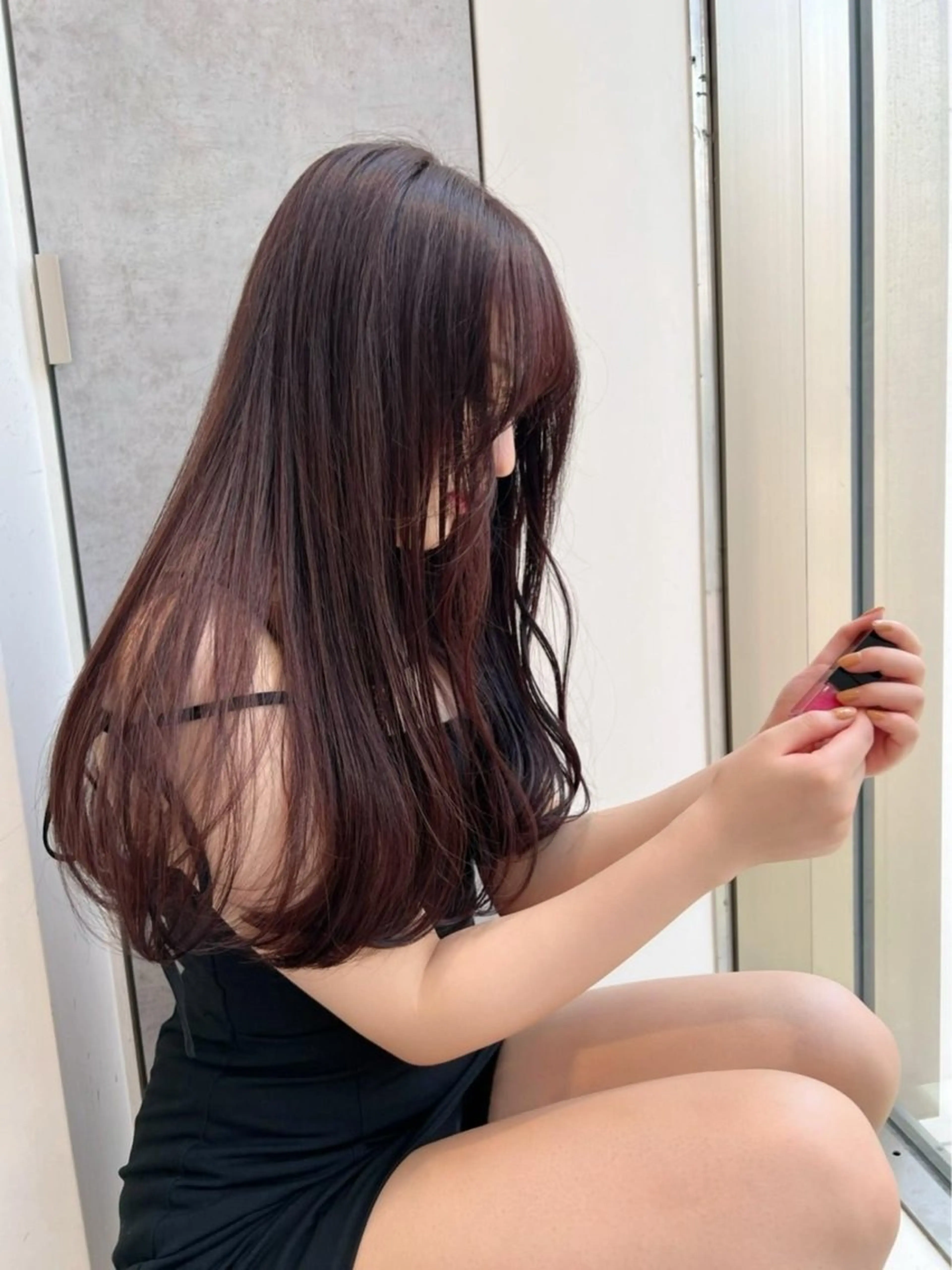 ブリーチなしdouble collar🩵🎀の写真