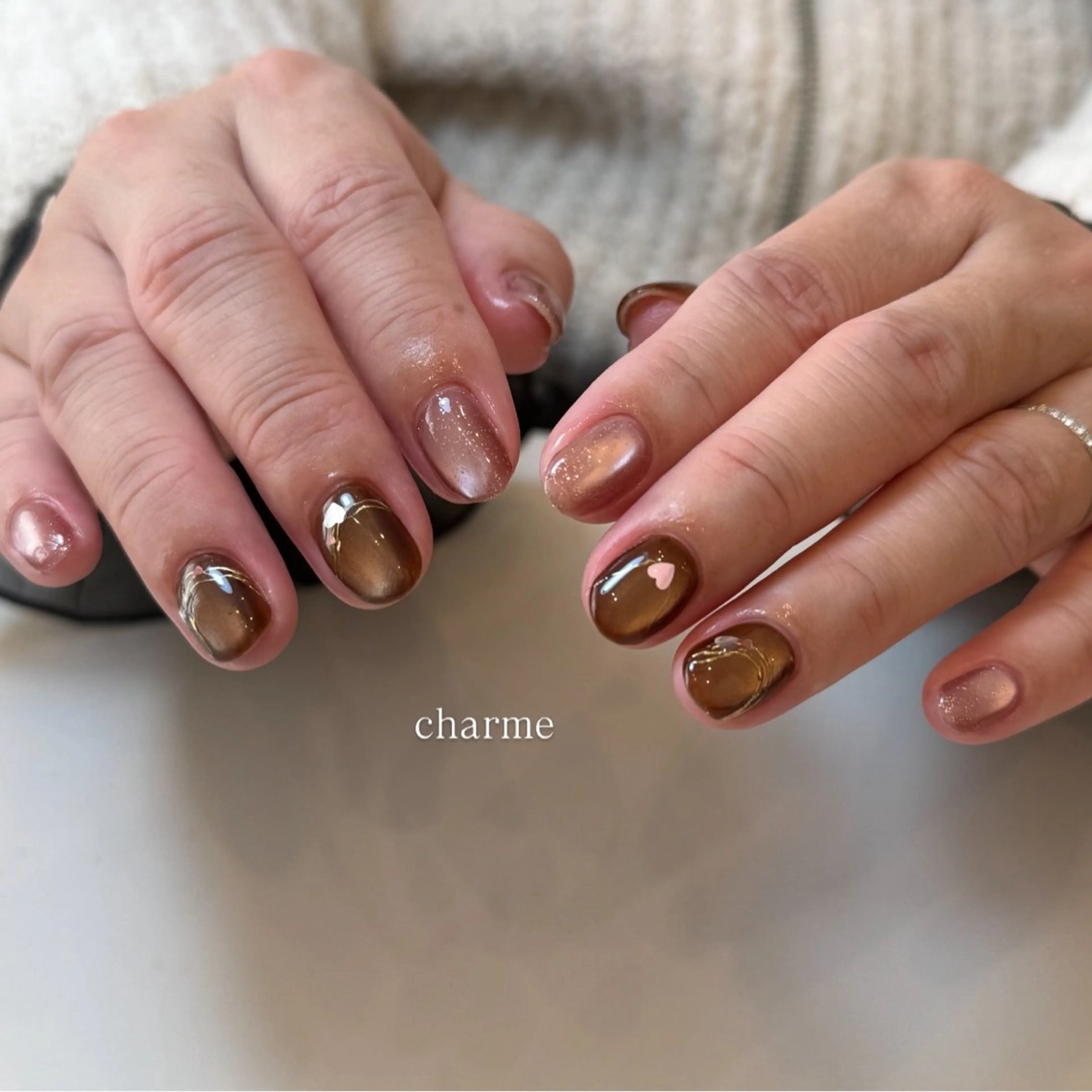 ネイル ハンドネイル フットネイル nailsalon charmeのネイルデザイン