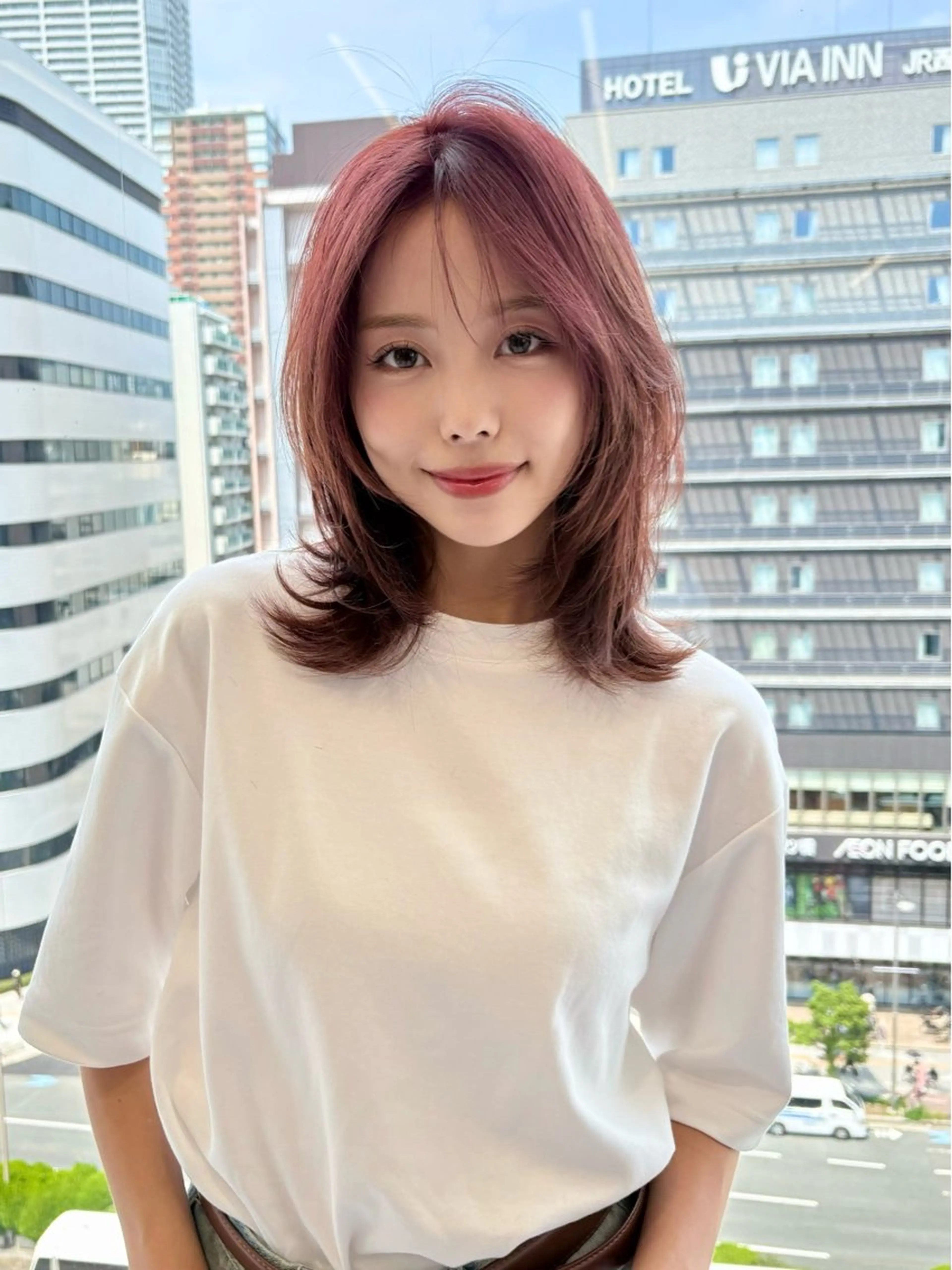 ミディアム ショート白髪染め無料 ／河瀬謙介のヘアスタイル