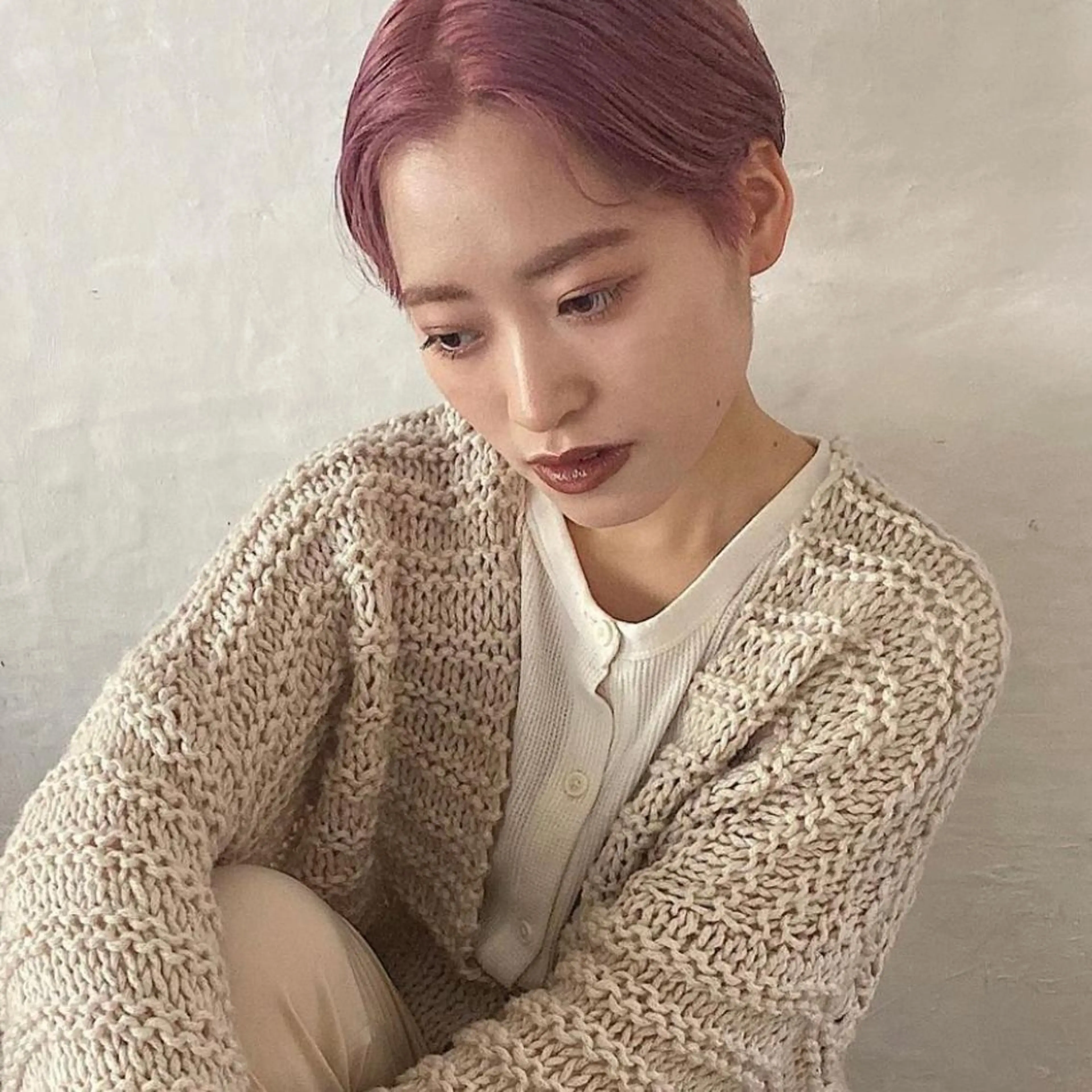 ショート カラー ハイトーンカラー ピンクカラー デザインカラー🥂 YUKAのヘアスタイル