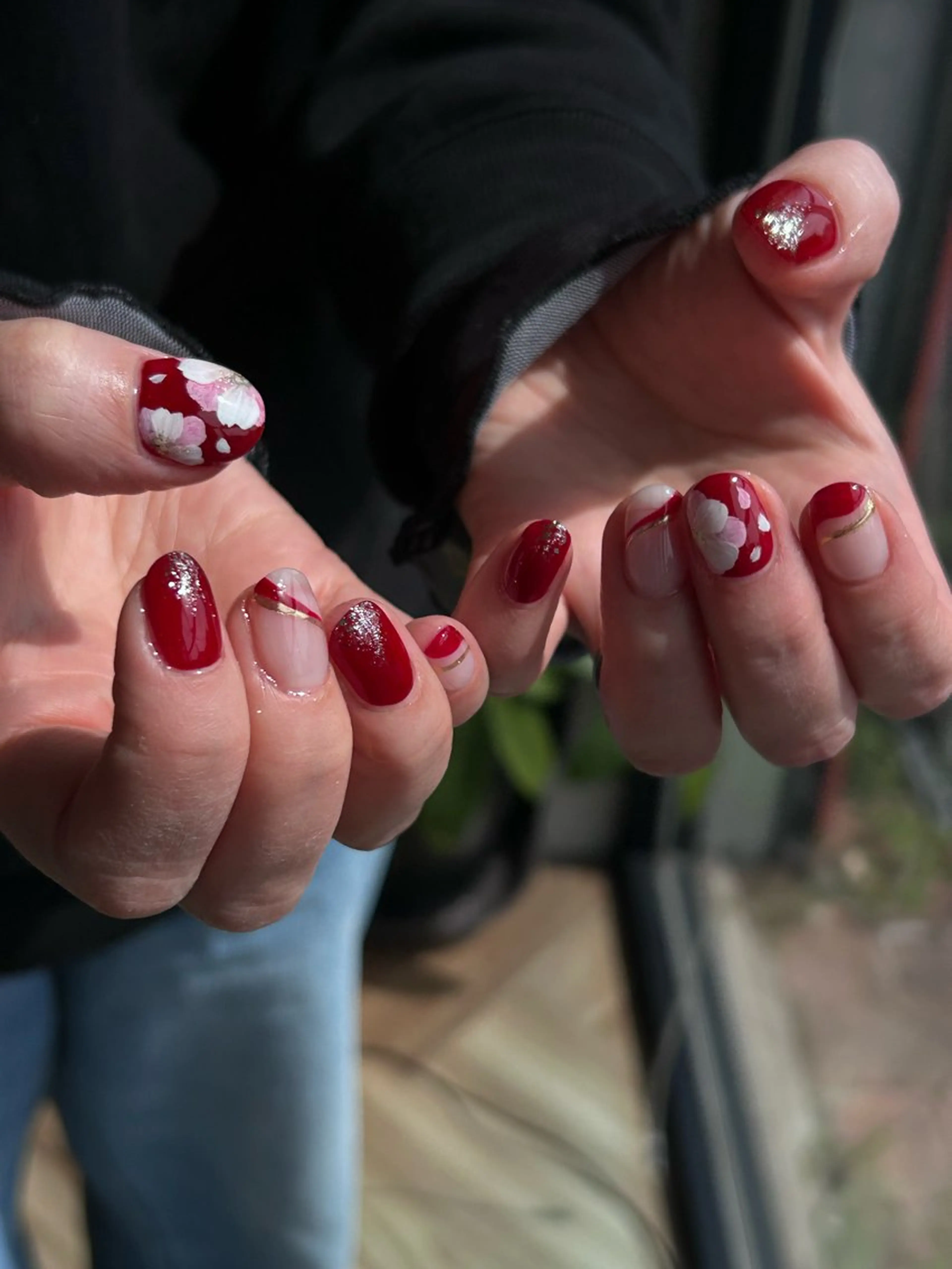 ネイル アートネイル フラワーネイル ハンドネイル Amaranthus所属・Amaranthus 柘植のネイルデザイン