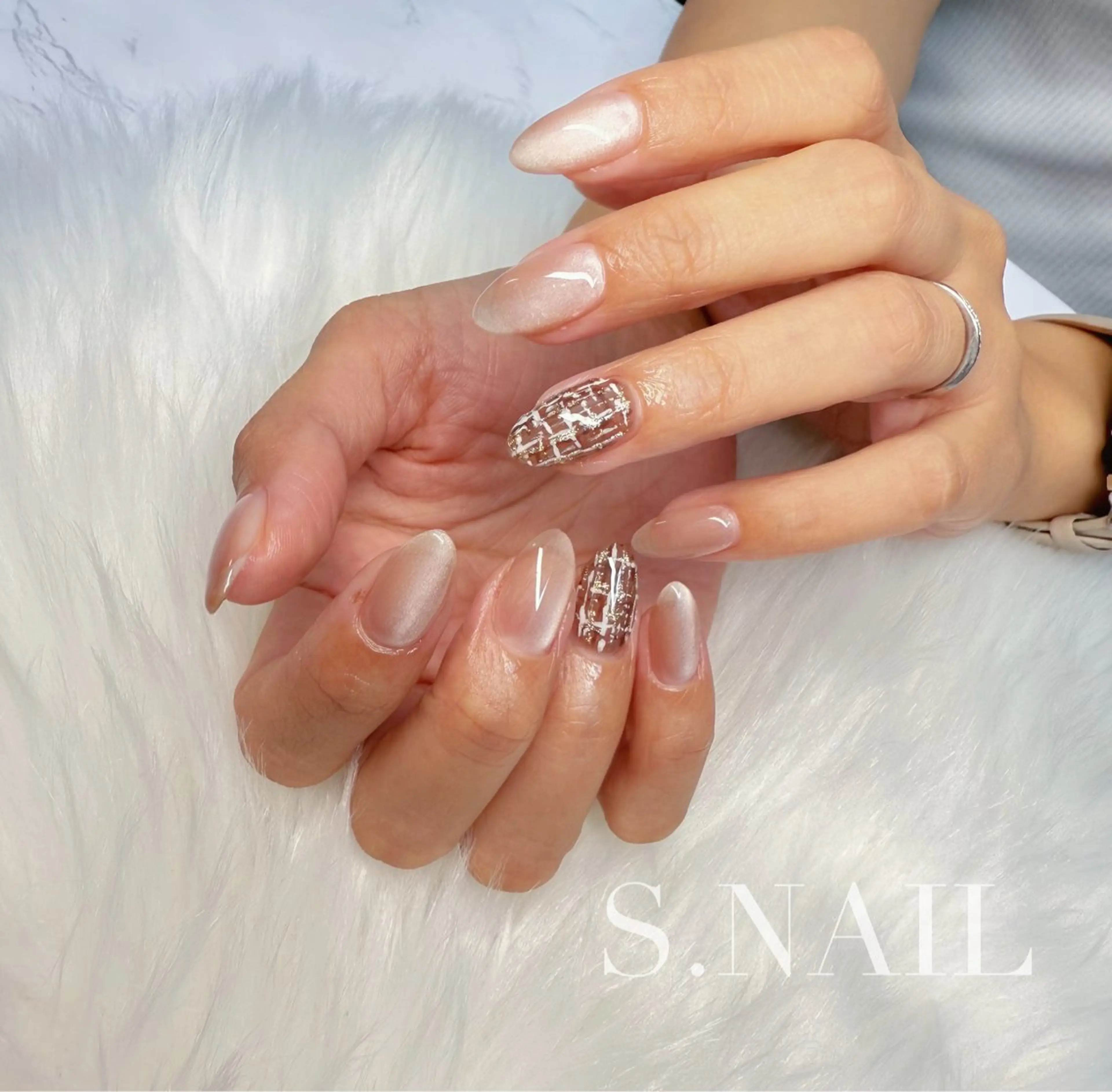 ネイル マグネットネイル 持ち込み ハンドネイル S♡NAIL所属・S.NAIL Suuのネイルデザイン