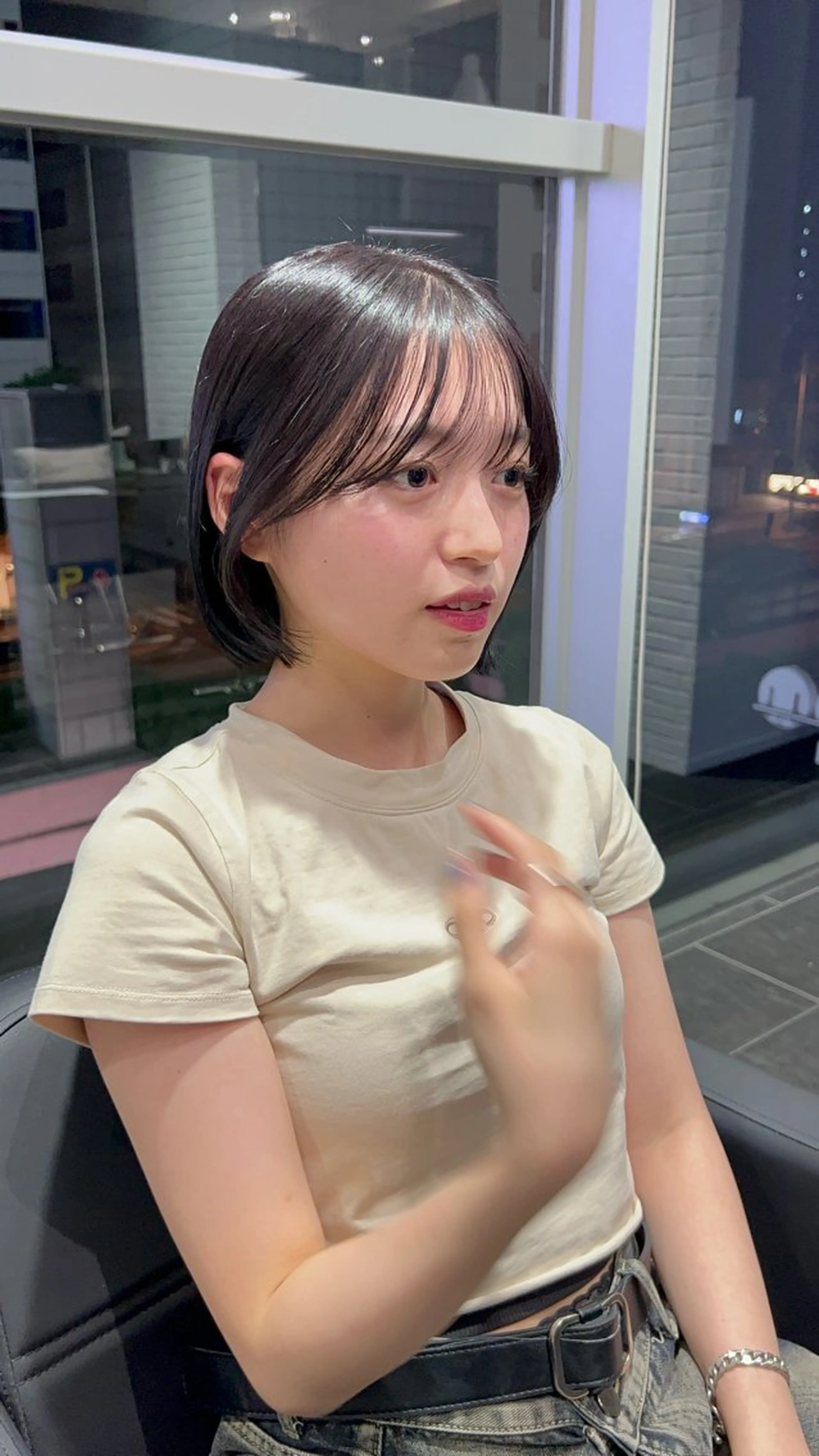 ショート i.osaka所属・たつ/レイヤーカット 顔周り/髪質改善のヘアスタイル