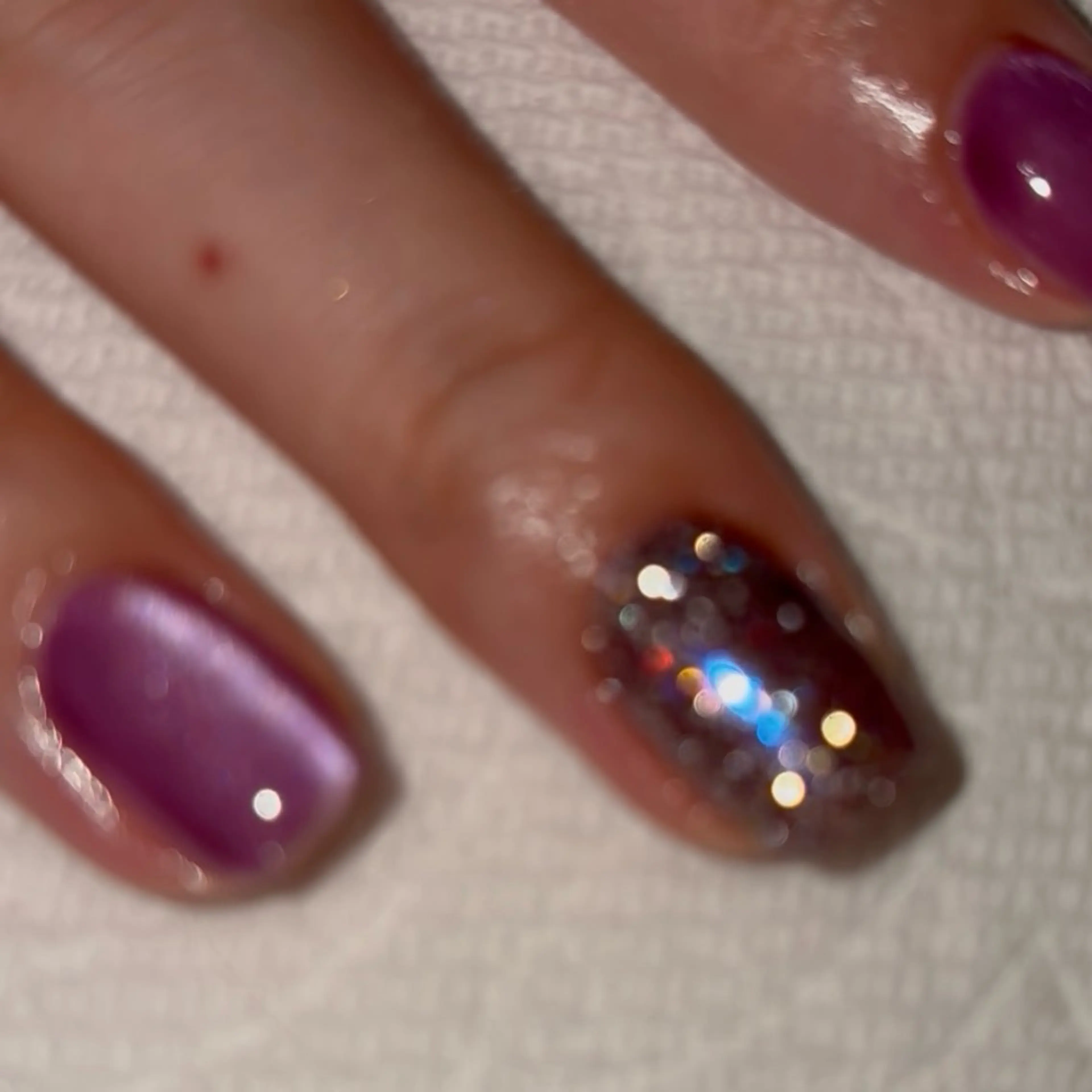 ネイル オーロラネイル フラッシュネイル ジェルネイル マグネットネイル パラジェル cerisier セリシールのネイルデザイン