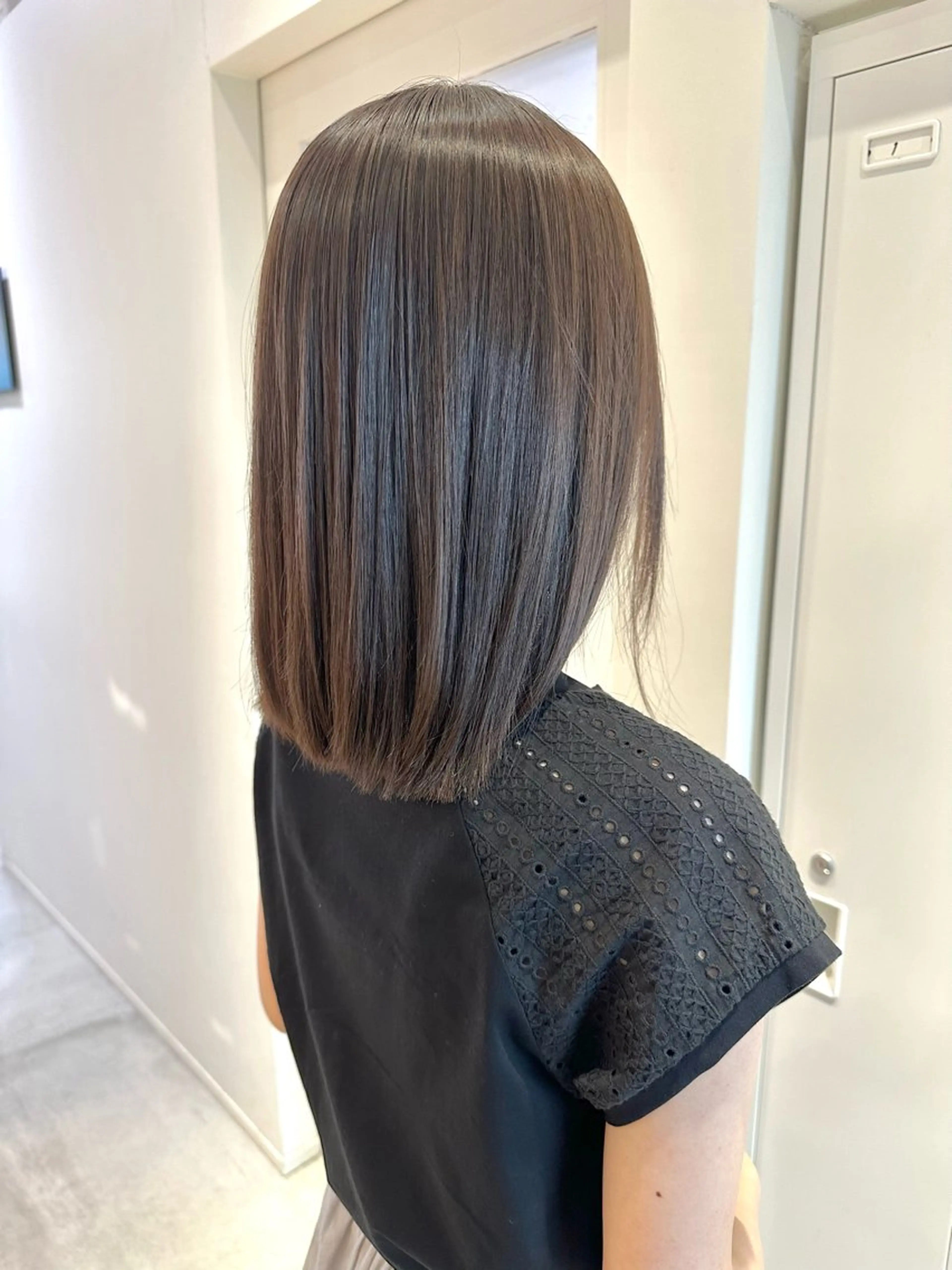 ミディアム カット ヘアカラー トリートメント 上野湧太 髪質改善/艶カラーのヘアスタイル