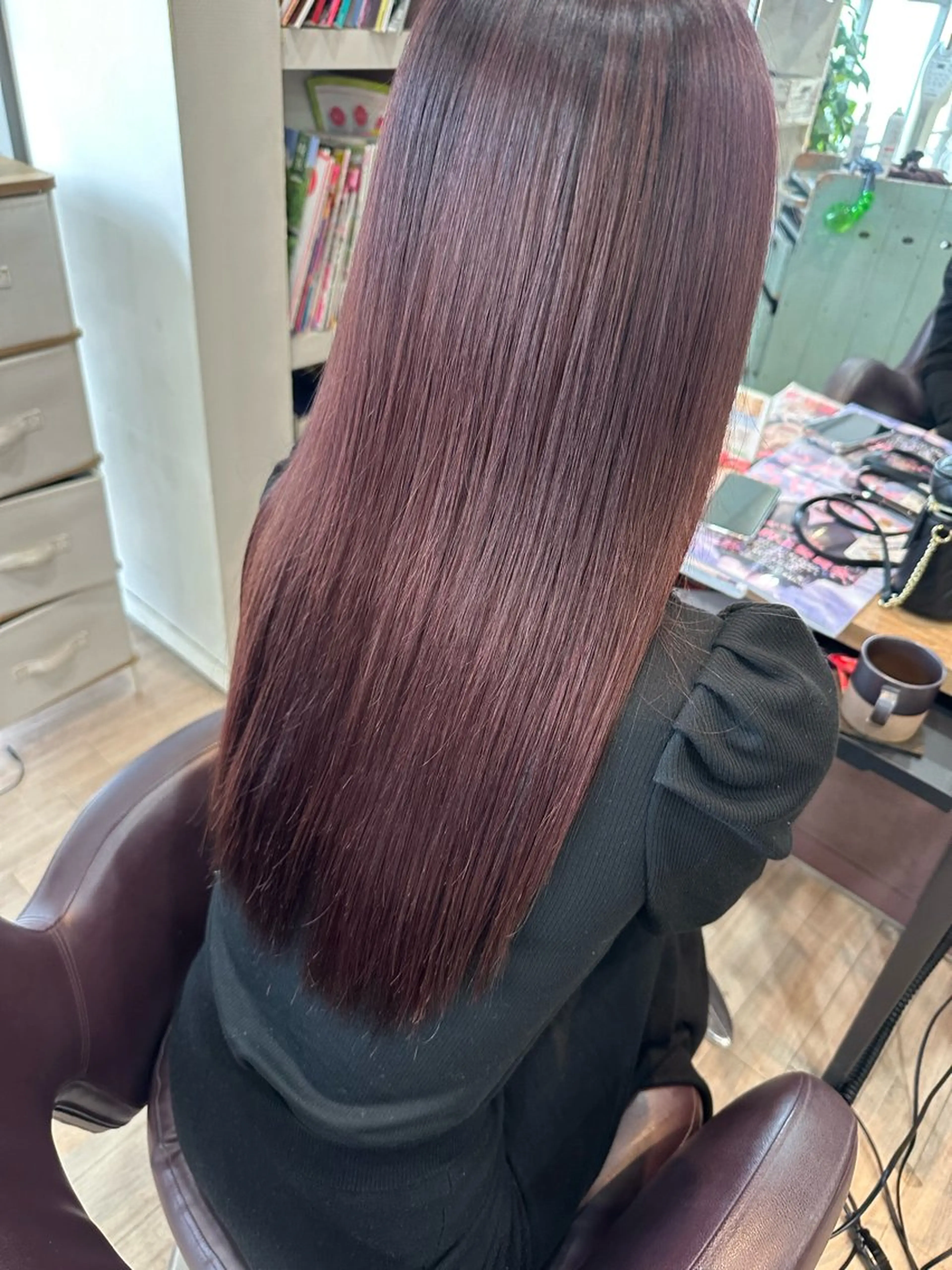 セミロング ツヤ髪質改善 💜れいな💜のヘアスタイル