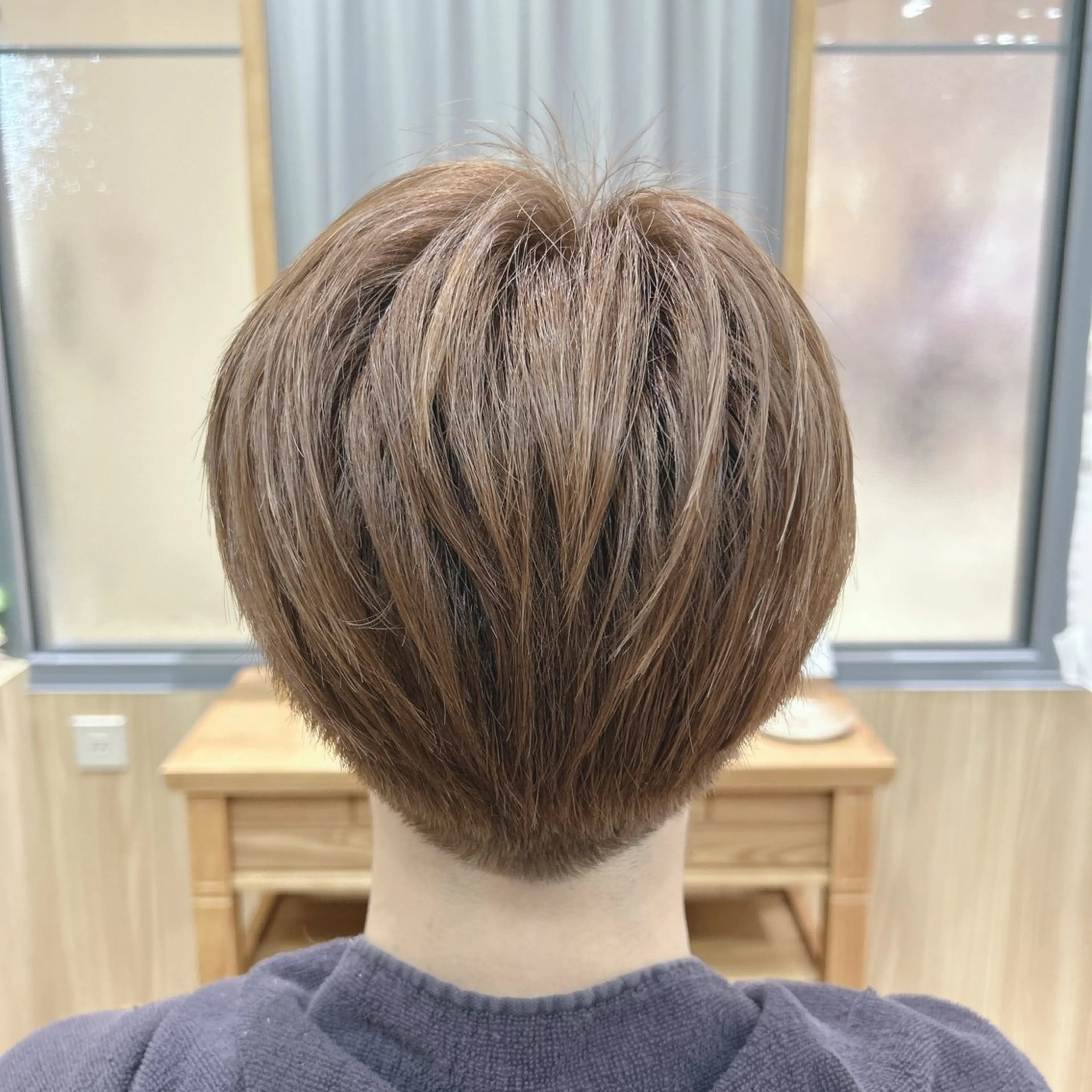 ショート カラー メンズ 大石 広幸のヘアスタイル