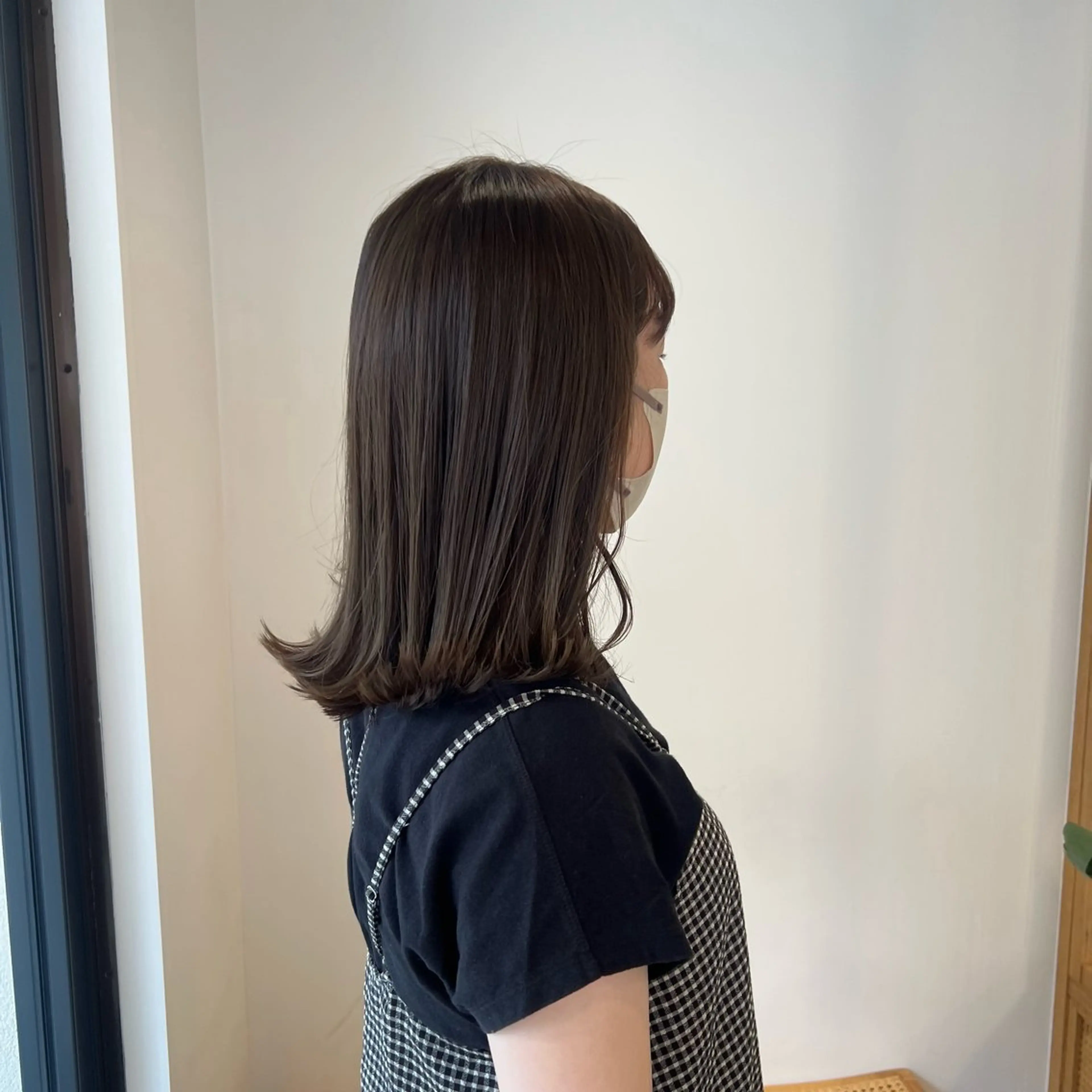 ミディアム ショート/ボブ/顔周 りレイヤー/RINAのヘアスタイル