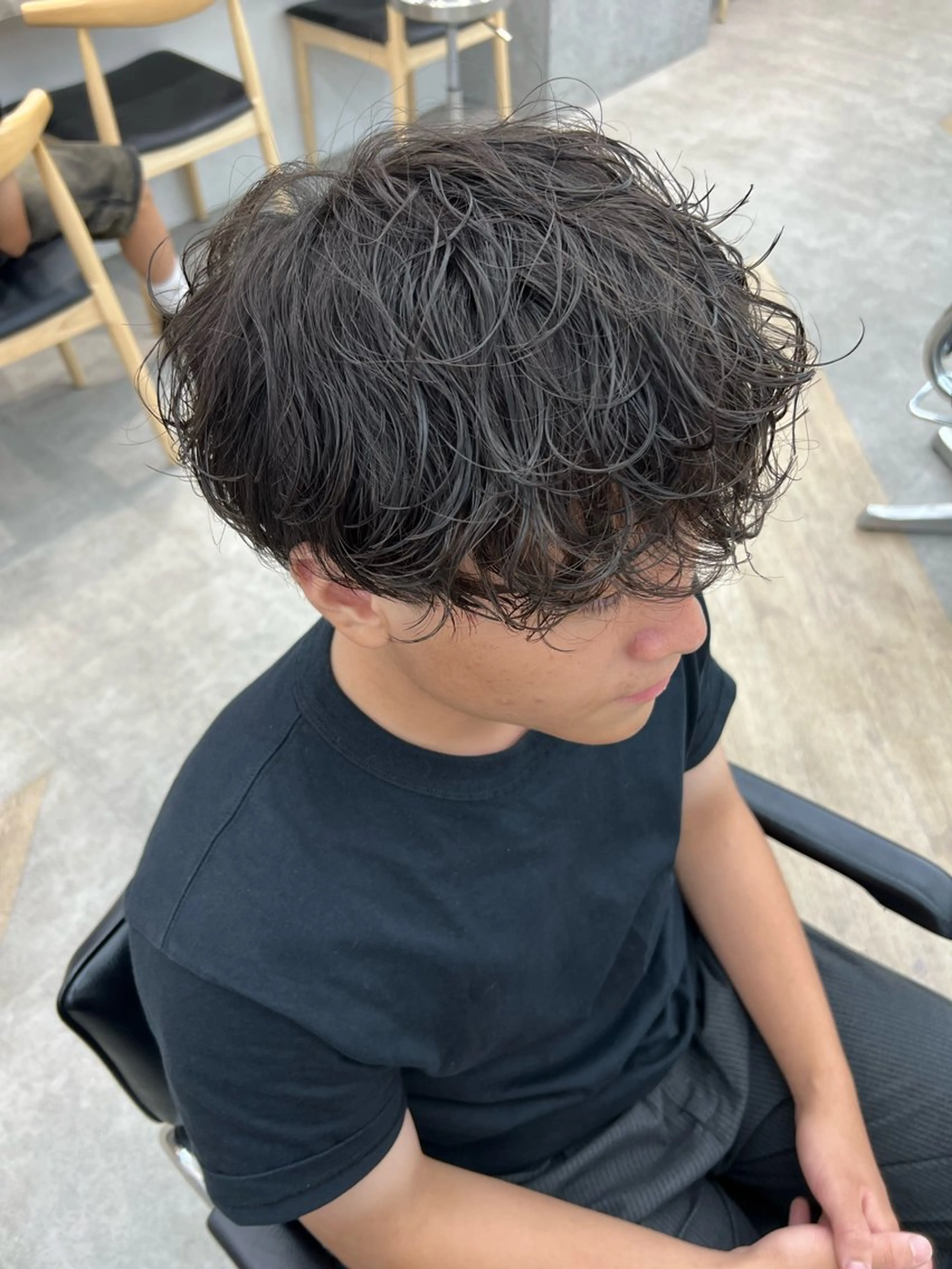 パーマ メンズ カット パーマ 🌀toa/波巻き✨ /メンズパーマ／栄のヘアスタイル