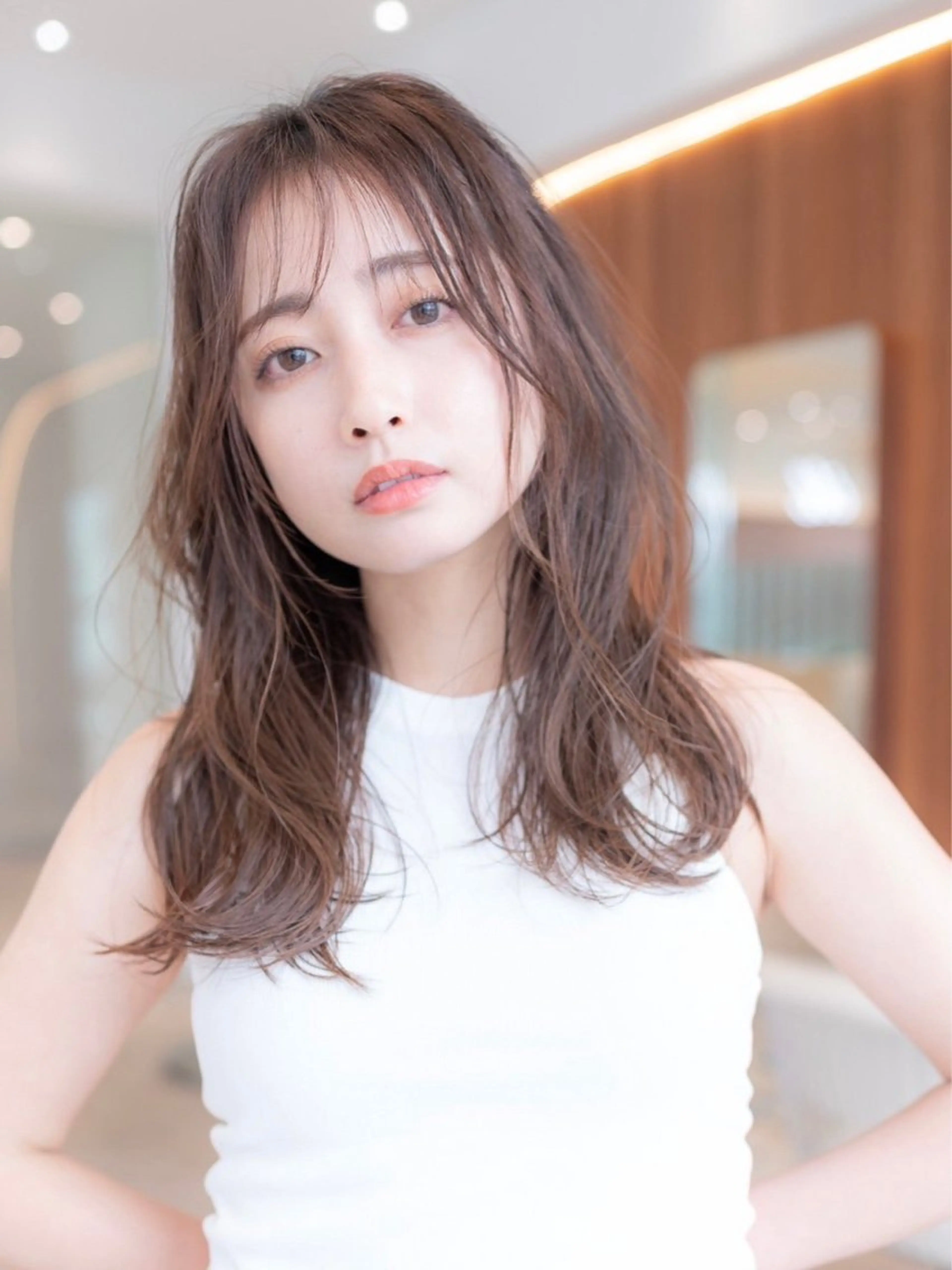 セミロング カラー カット ヘアカラー トリートメント 🉐レイヤー/塩見 弘樹🉐渋谷のヘアスタイル