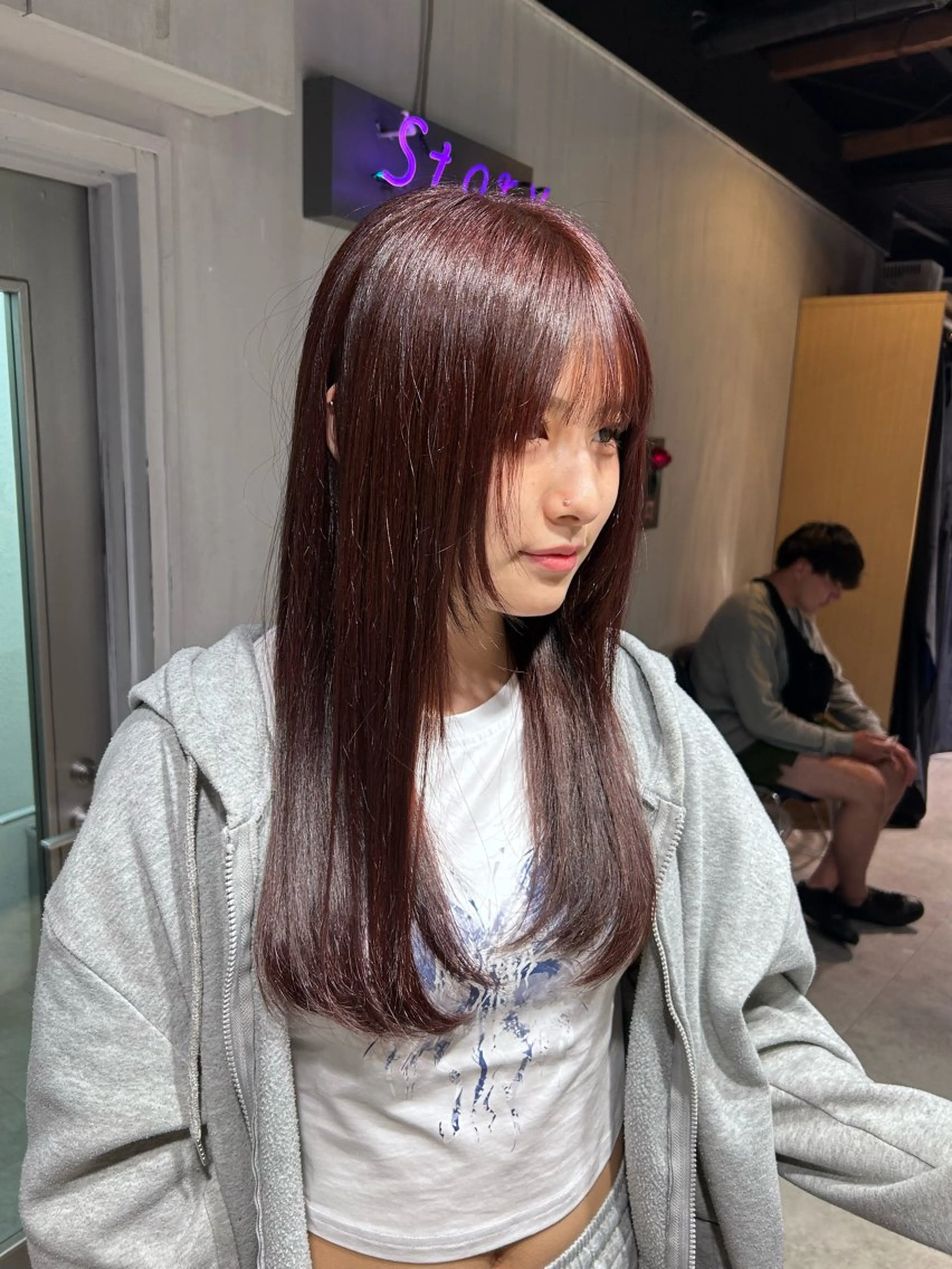 ロング カット ヘアカラー ヘッドスパ 韓国Style♡ Nanami🇰🇷のヘアスタイル