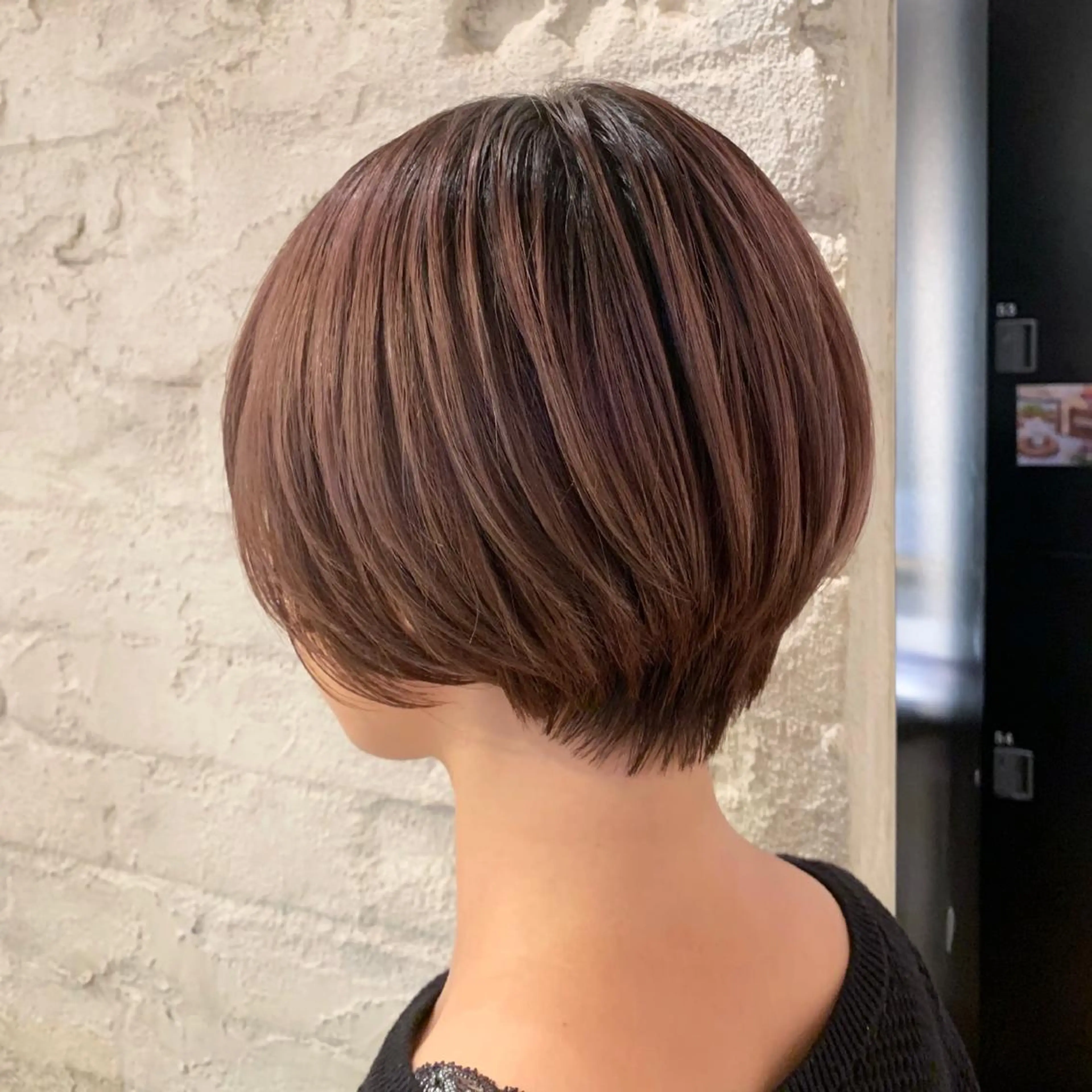 ショート パーマ ボブ くびれヘア ショートヘア 銀座No.1髪質改善 縮毛矯正/本木のヘアスタイル