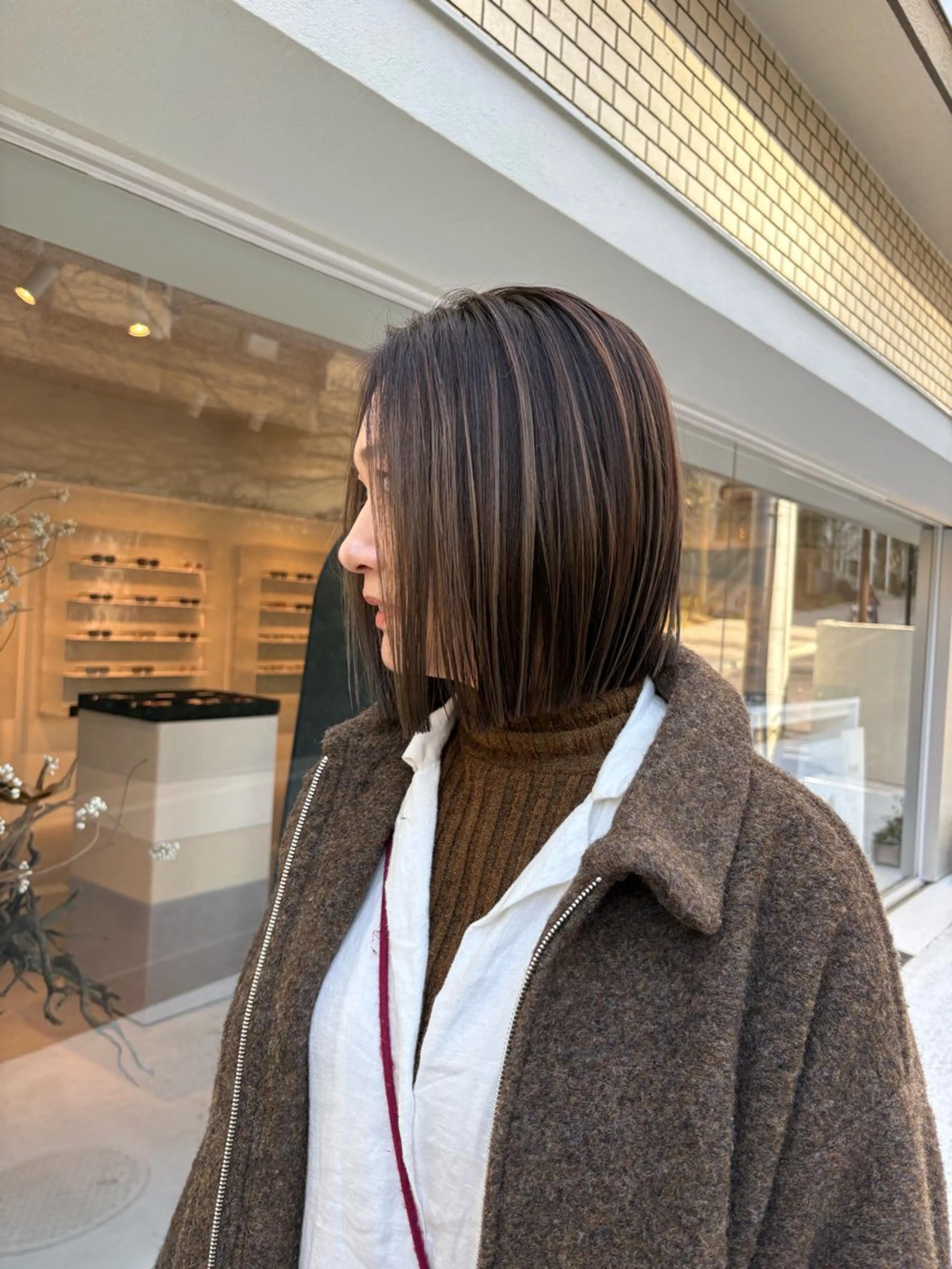 ミディアム カラー デザインカラー カット ヘアカラー トリートメント takada kohのヘアスタイル