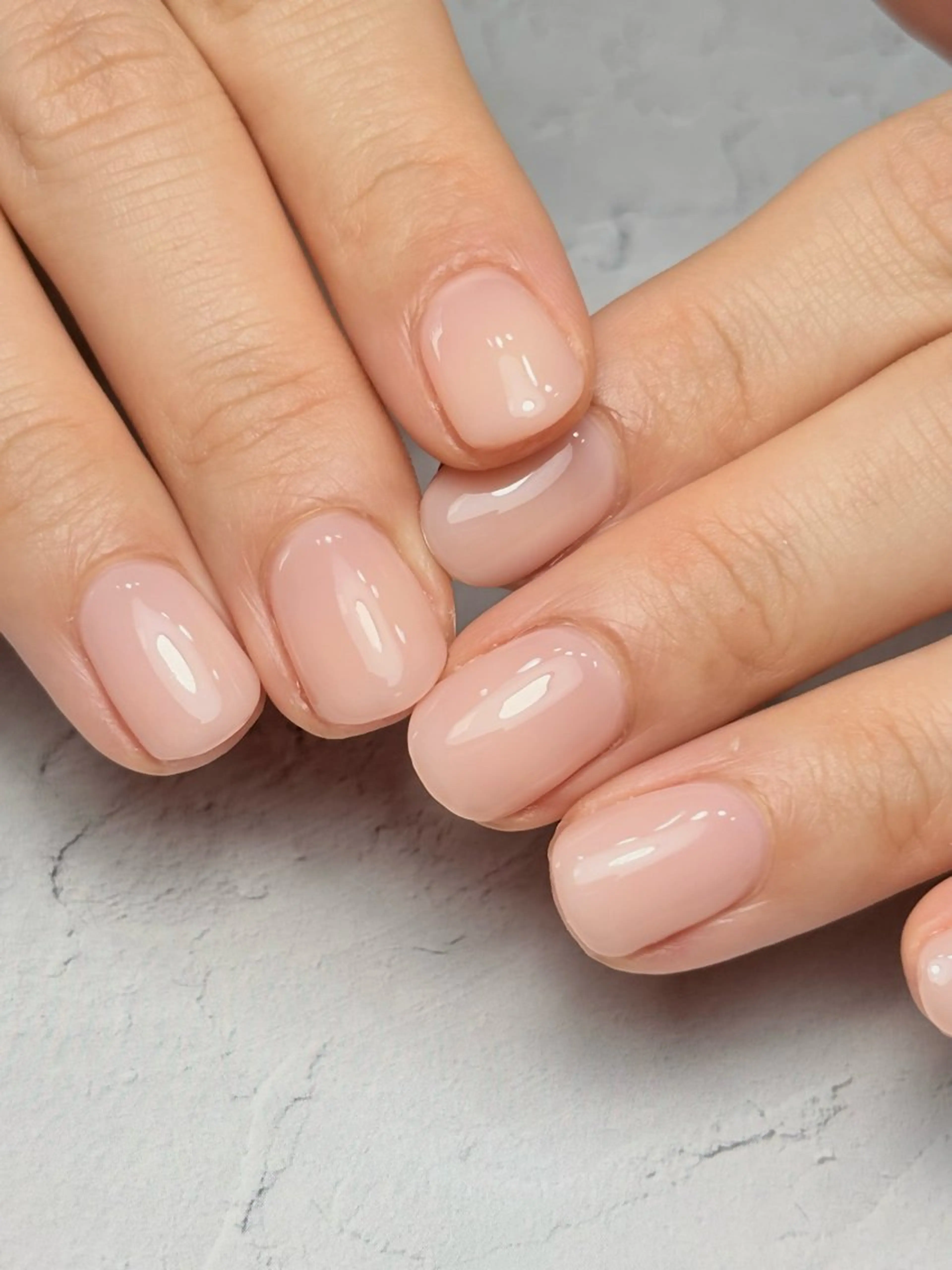 ネイル クリアネイル オフィスネイル ワンカラーネイル ピンク Natuleaナチュリア所属・深爪矯正自爪育成専門 natuleaのネイルデザイン