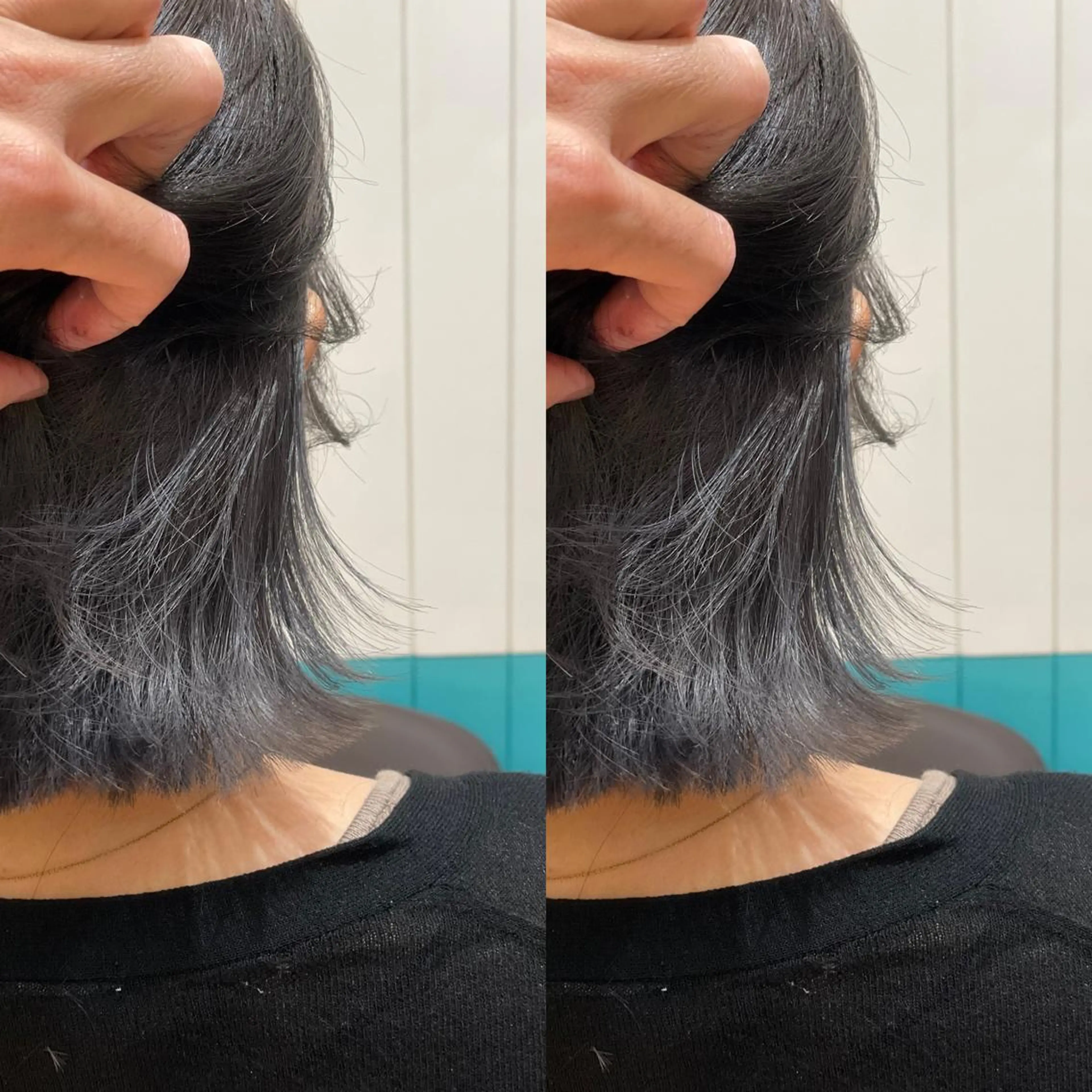 ミディアム カラー シルバー Snaly カラー特化ページのヘアスタイル