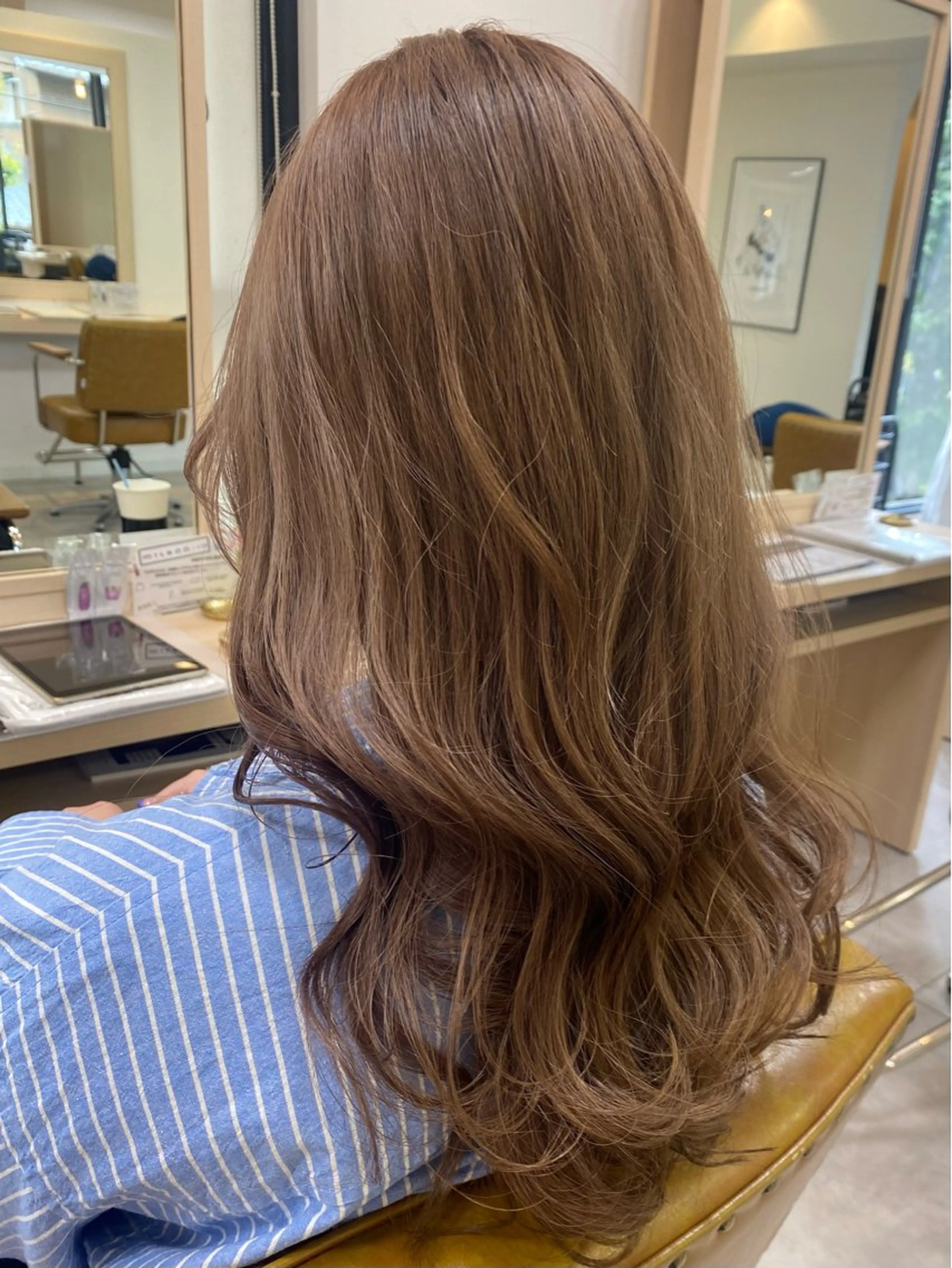 ロング カラー 顔まわりカット/金山 /大園芽依のヘアスタイル