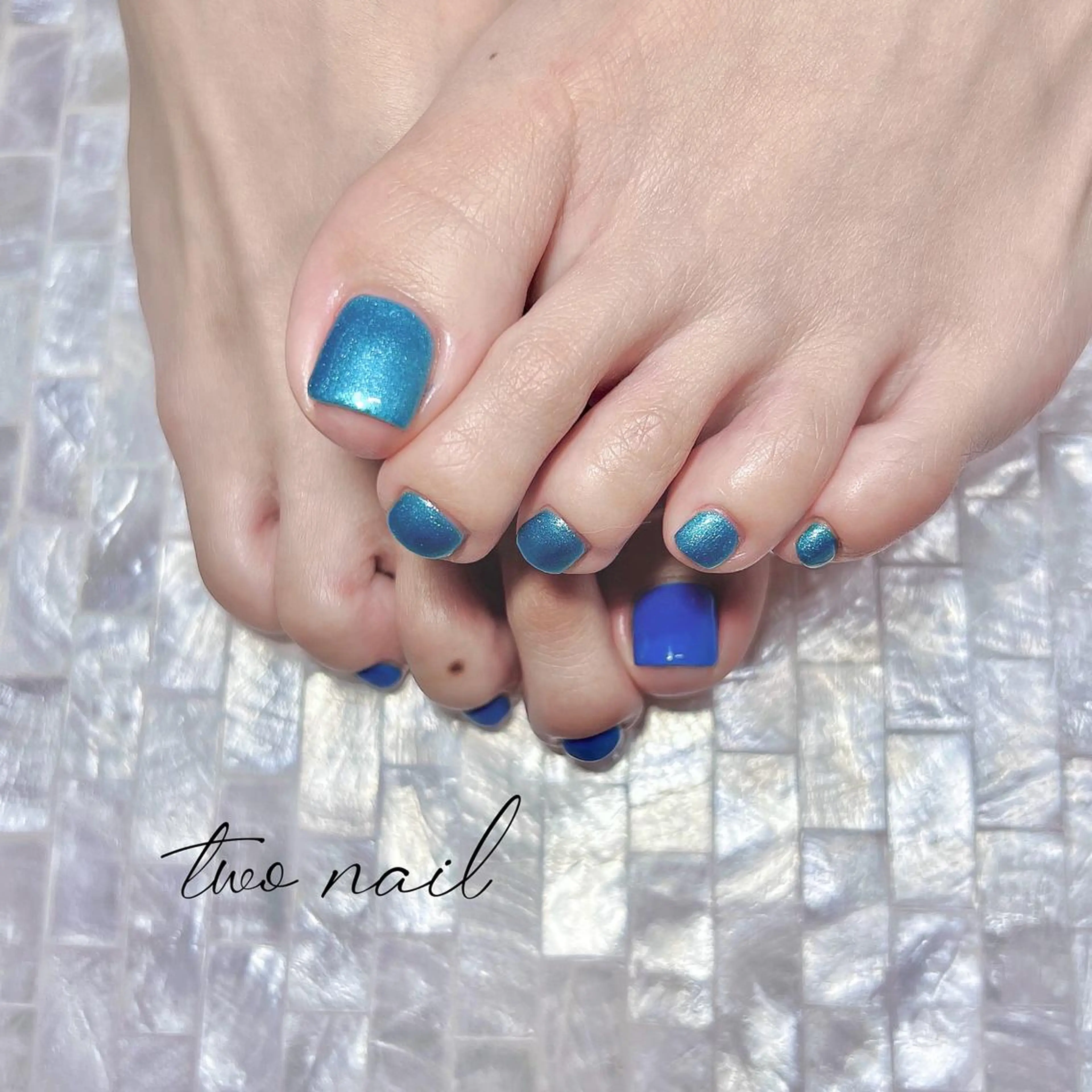 ネイル アートネイル フットネイル ハート ニュアンスネイル オフィスネイル フットネイル two nailのネイルデザイン