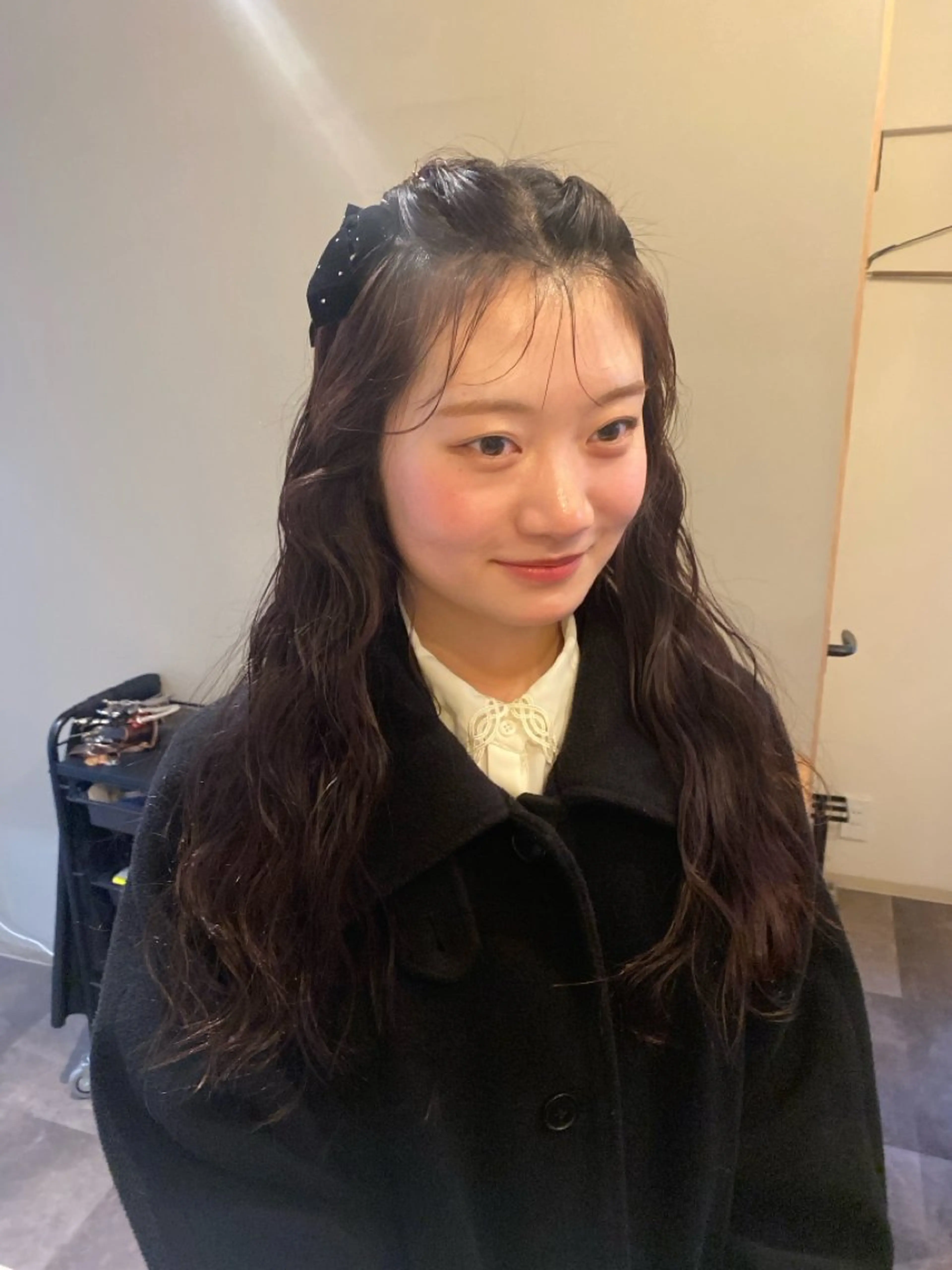 ロング ヘアセット みやけ ひなのヘアスタイル