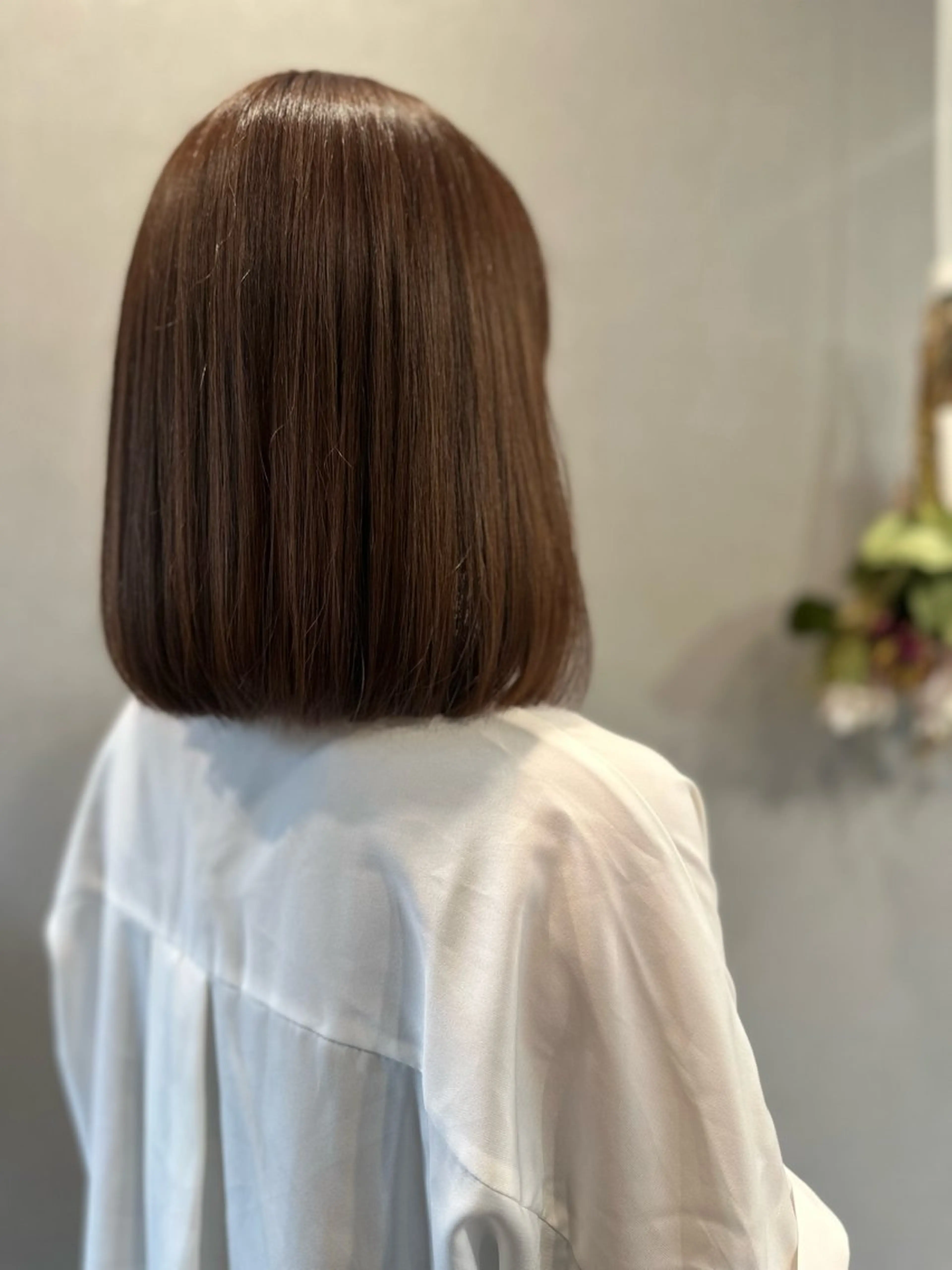 ミディアム カット ヘアカラー トリートメント K Harukaのヘアスタイル