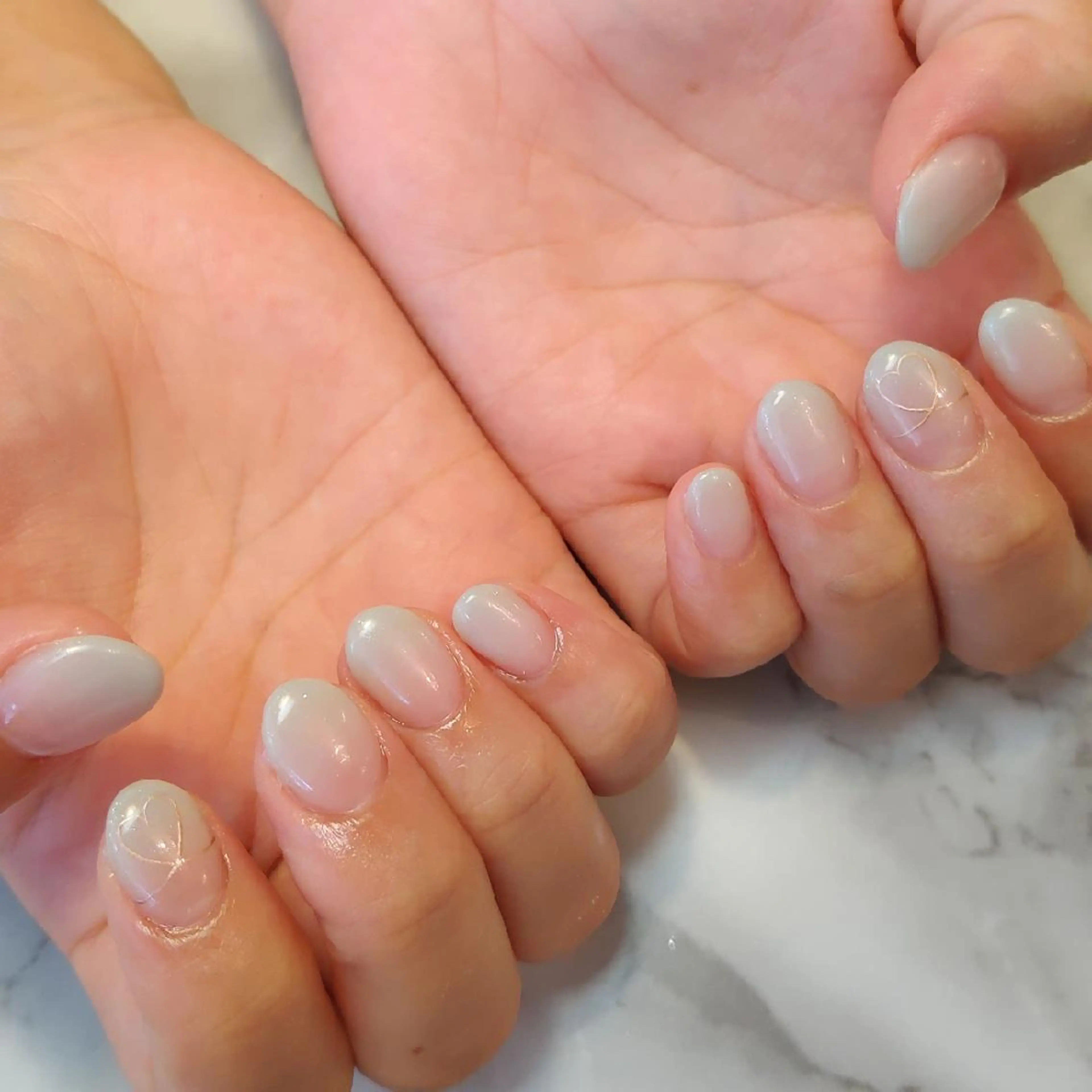 ネイル ハート ジェヌインネイル 河内のネイルデザイン