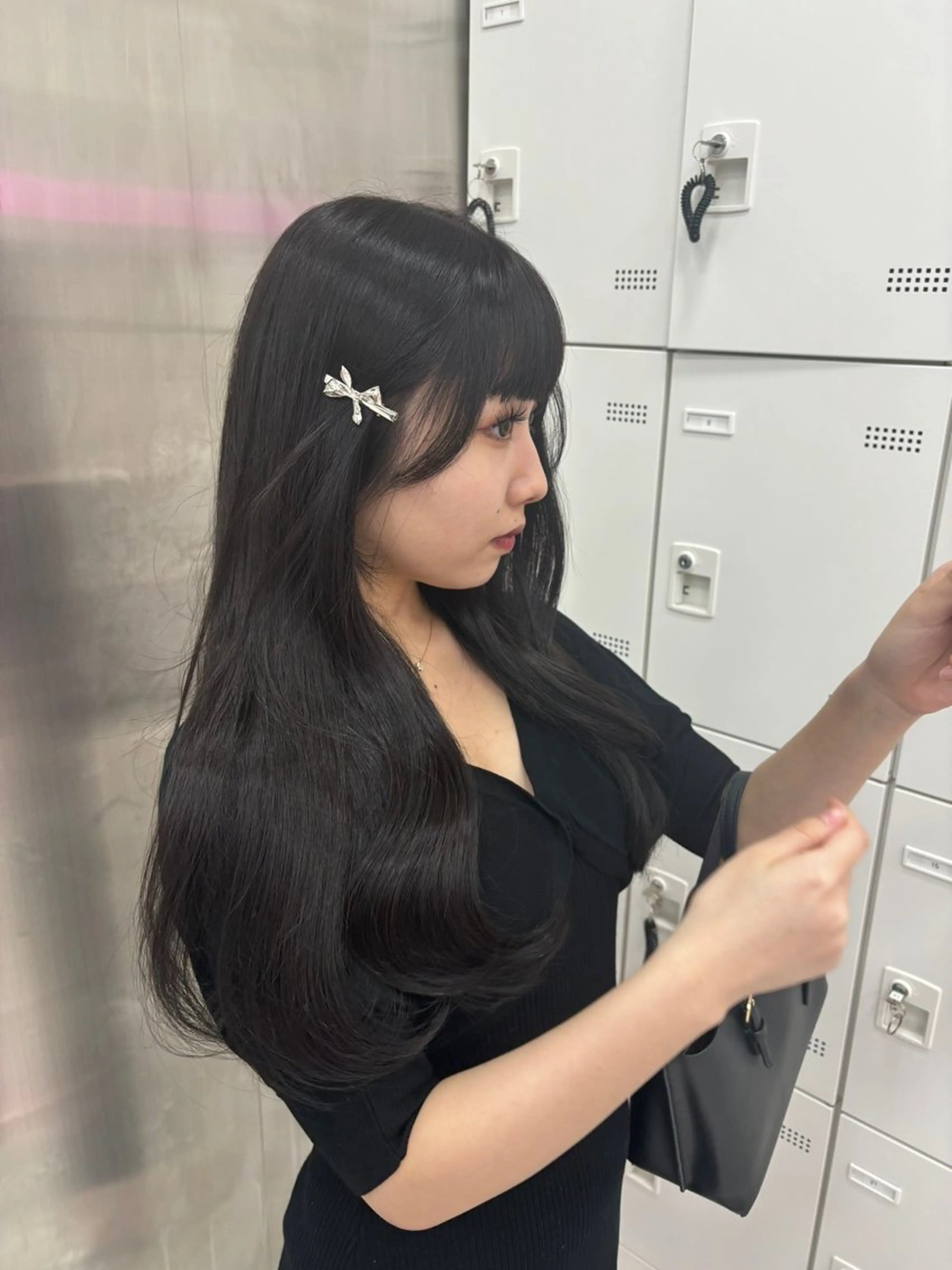 ロング カラー カット ヘアカラー トリートメント ヘッドスパ ヘアセット 表参道ハッシュカット レイヤー/リノンのヘアスタイル