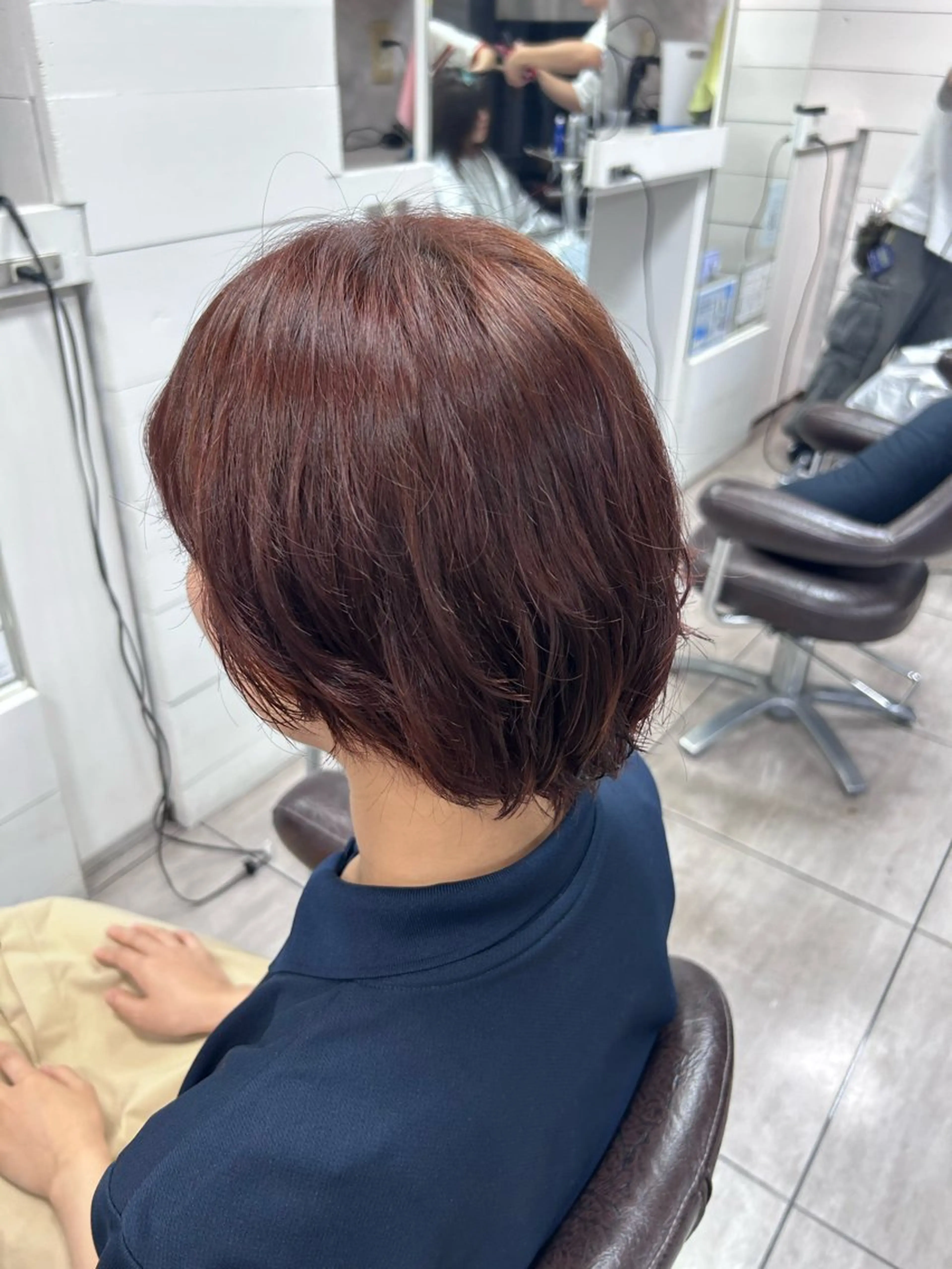 ショート カラー ブラウンカラー ピンクカラー ピンクブラウン 🎀艶カラー🎀 よしいあまねのヘアスタイル