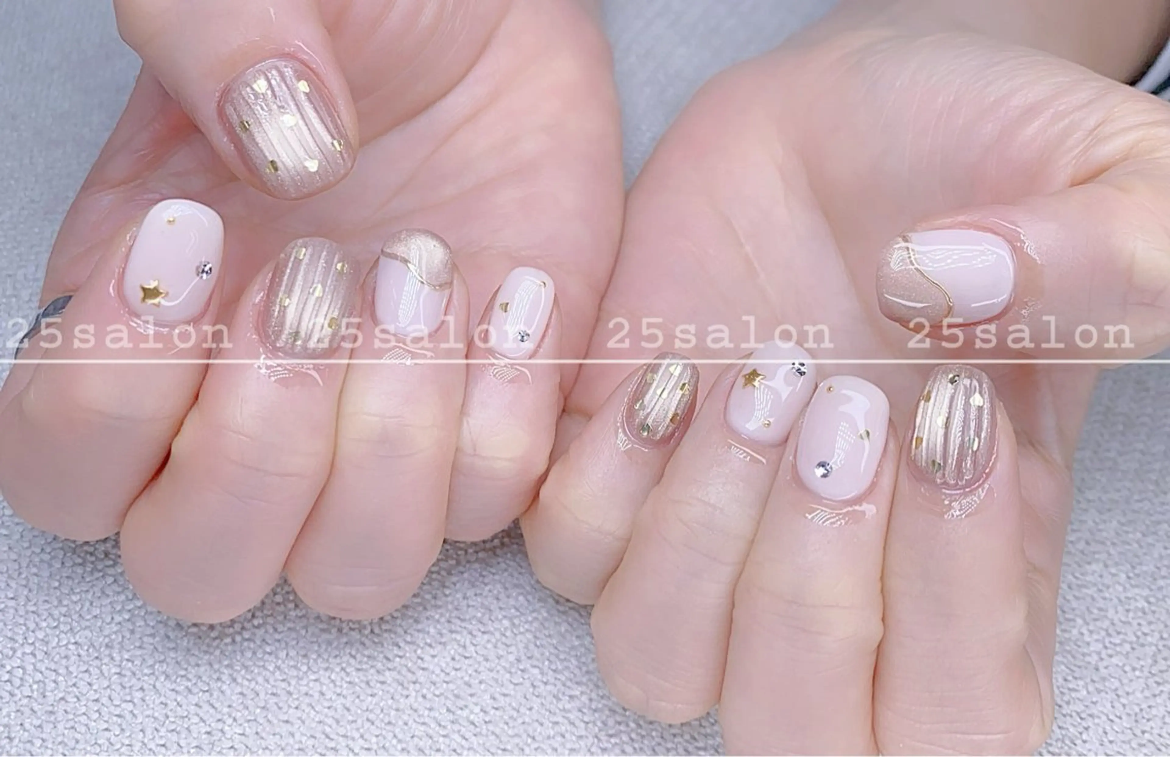 ネイル ジェルネイル 韓国ネイル ニュアンスネイル パラジェル ワンホンネイル 2 5のマツエク・マツパデザイン