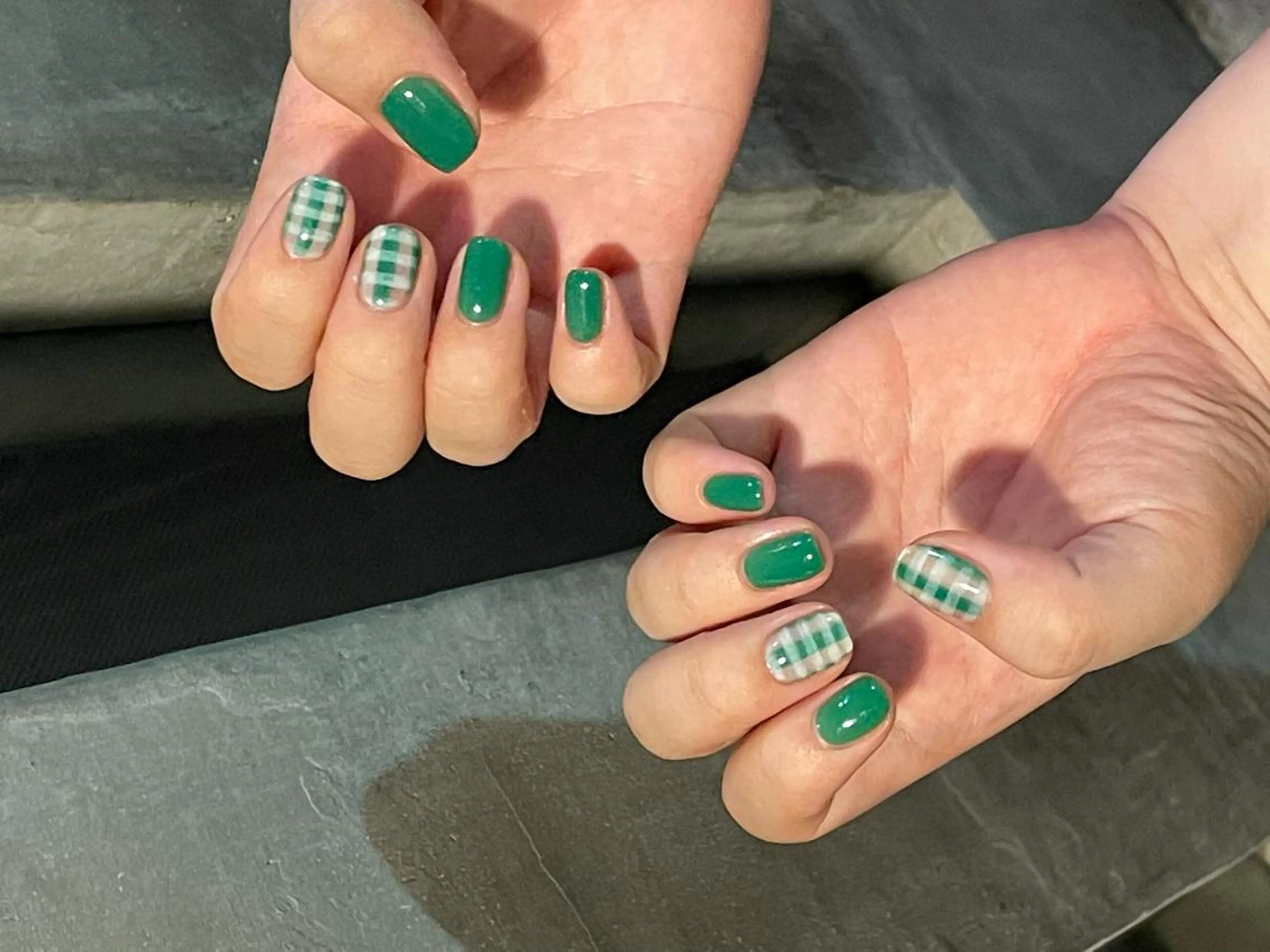 ネイル グリーン Nagashima sanaのネイルデザイン