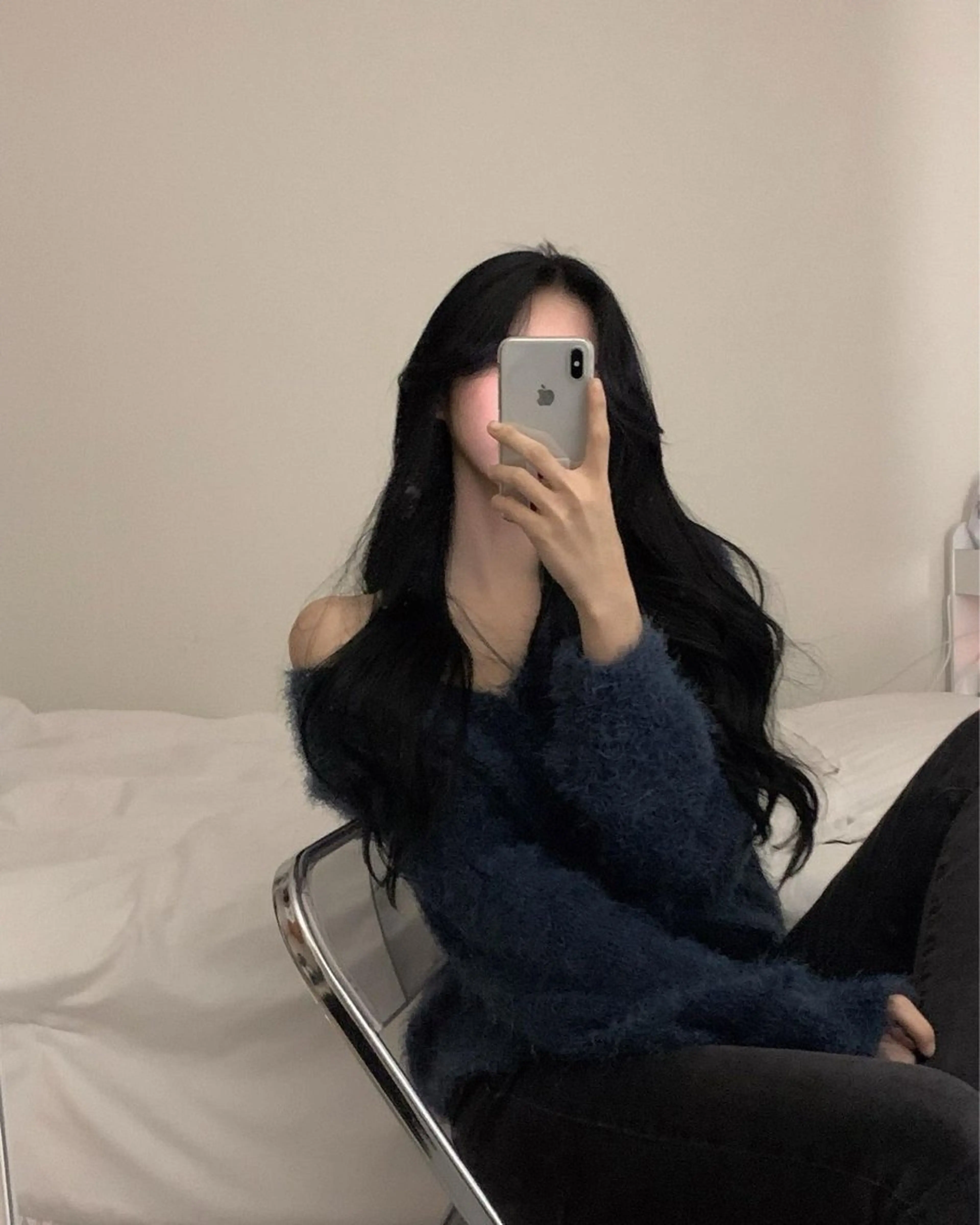 ロング カラー カット ヘアカラー 韓国風暗髪ヘア🤍 🫧MIREIのヘアスタイル