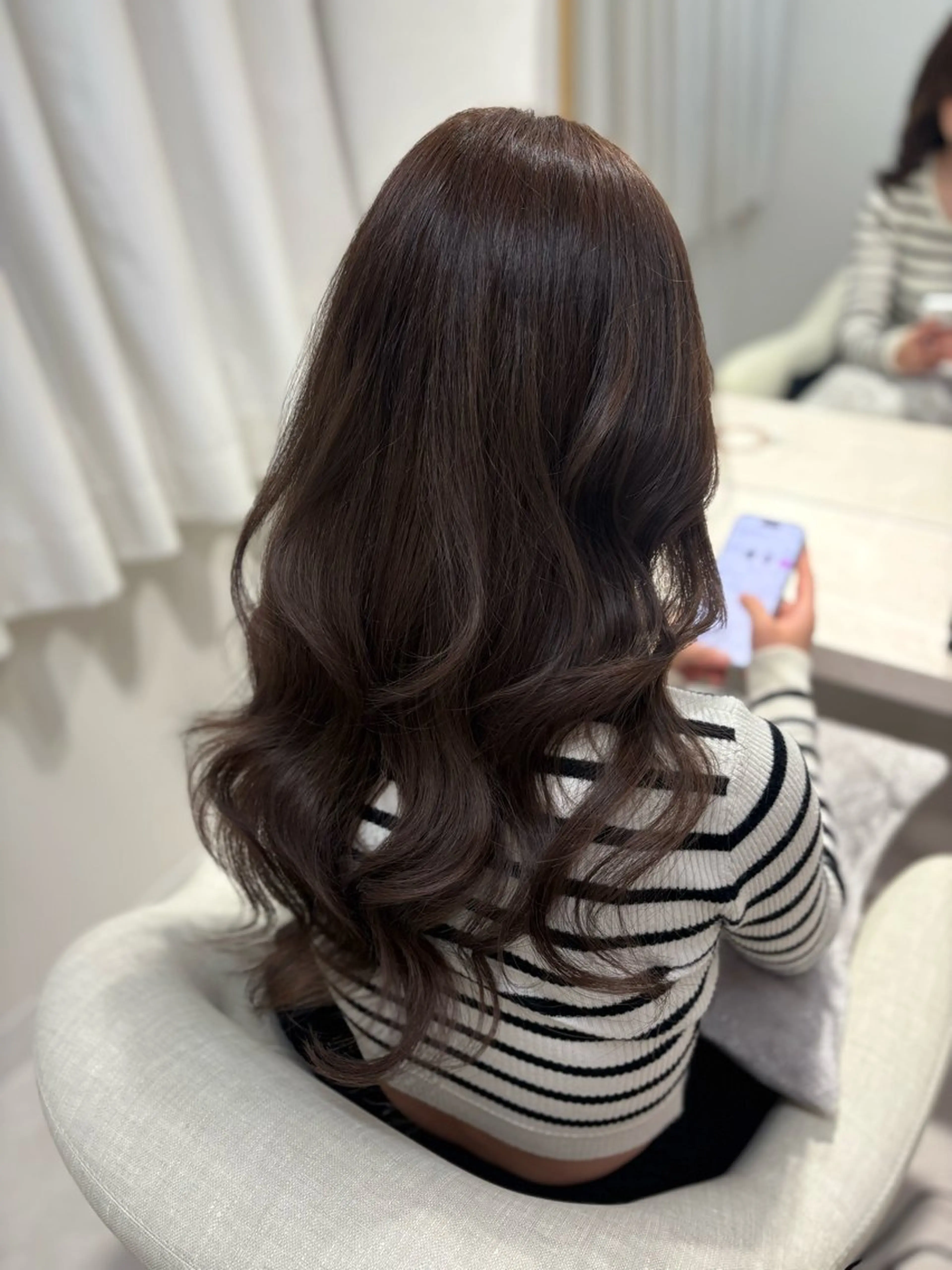ロング カラー ベージュカラー トリートメント ヘアカラー VEYY.nagoya所属・みゅう／韓国：網紅： トレンドヘアのヘアスタイル