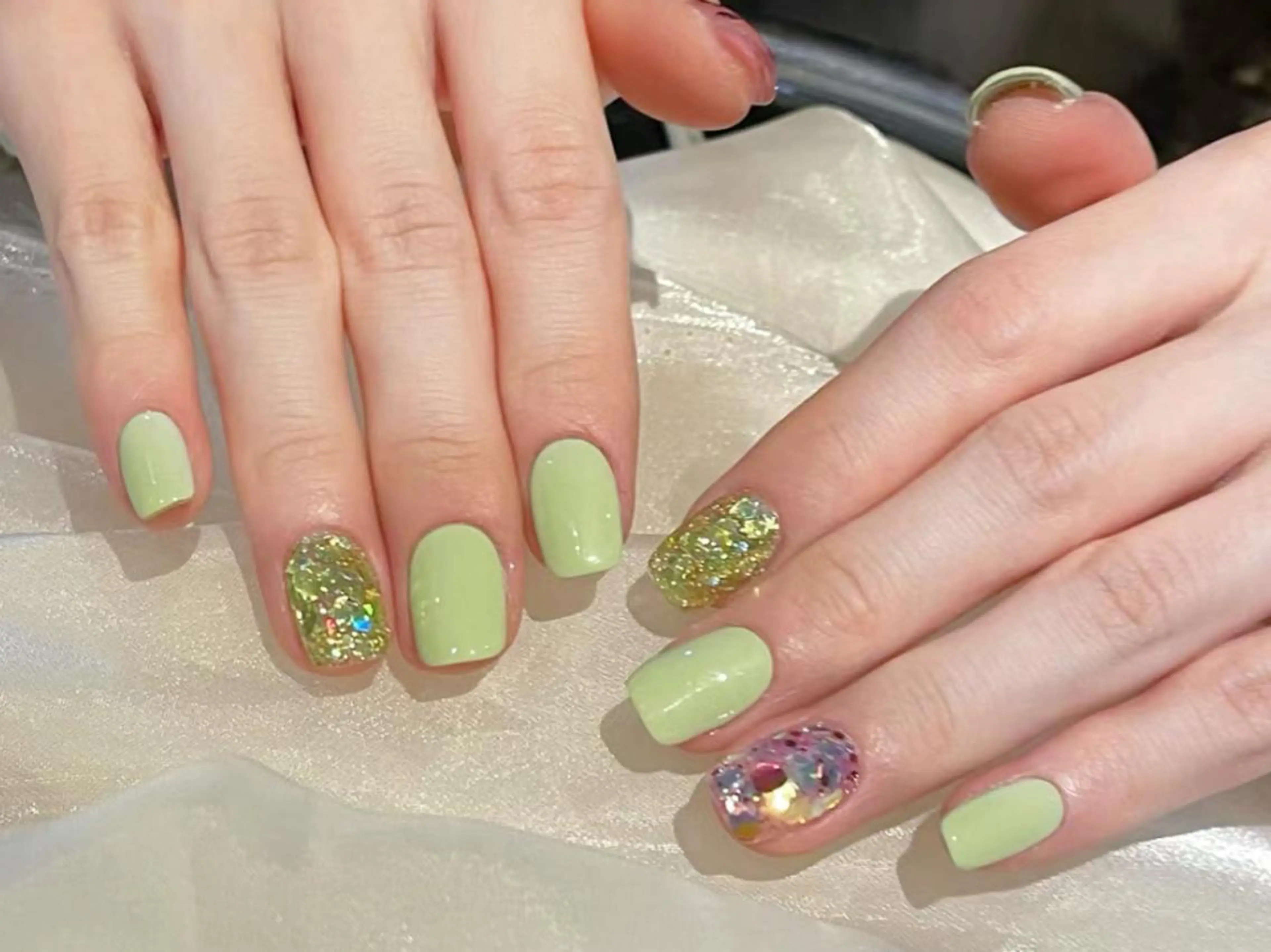 ネイル 佐藤 ニーナ★ラベンダーのネイルデザイン