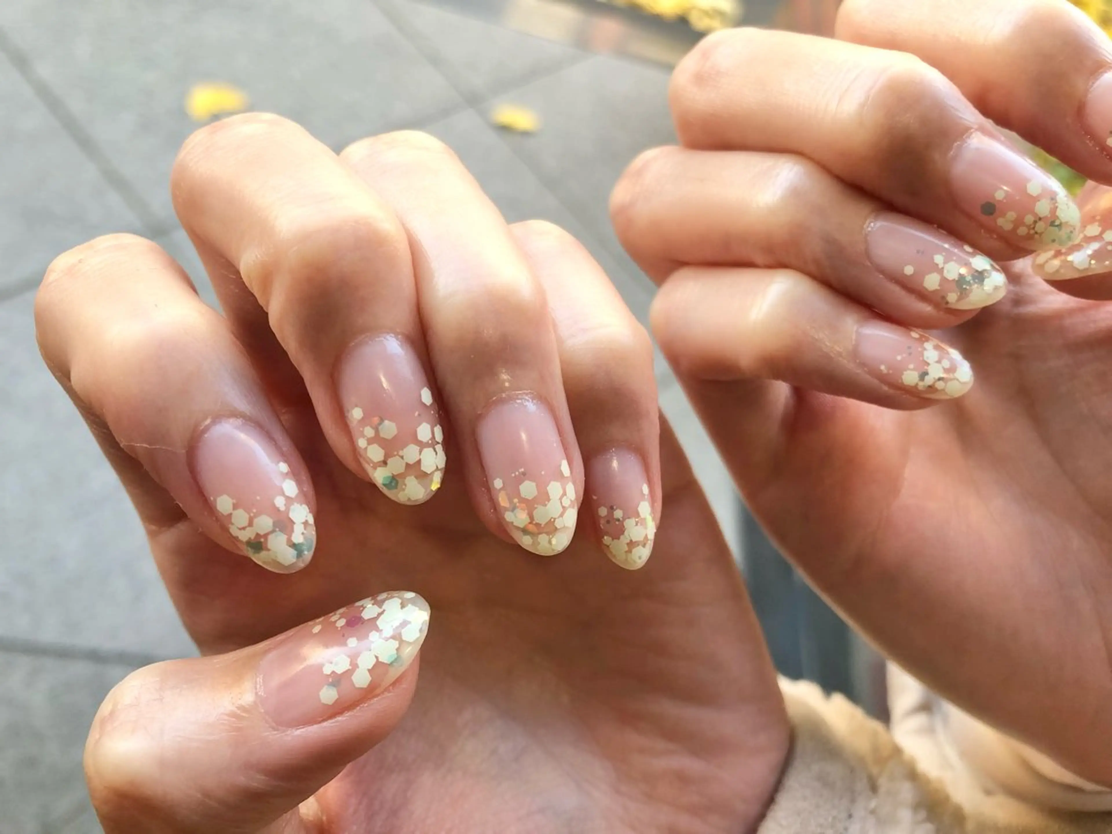 ネイル グラデーション ホログラムネイル ハンドネイル 鈴木 麻里のネイルデザイン