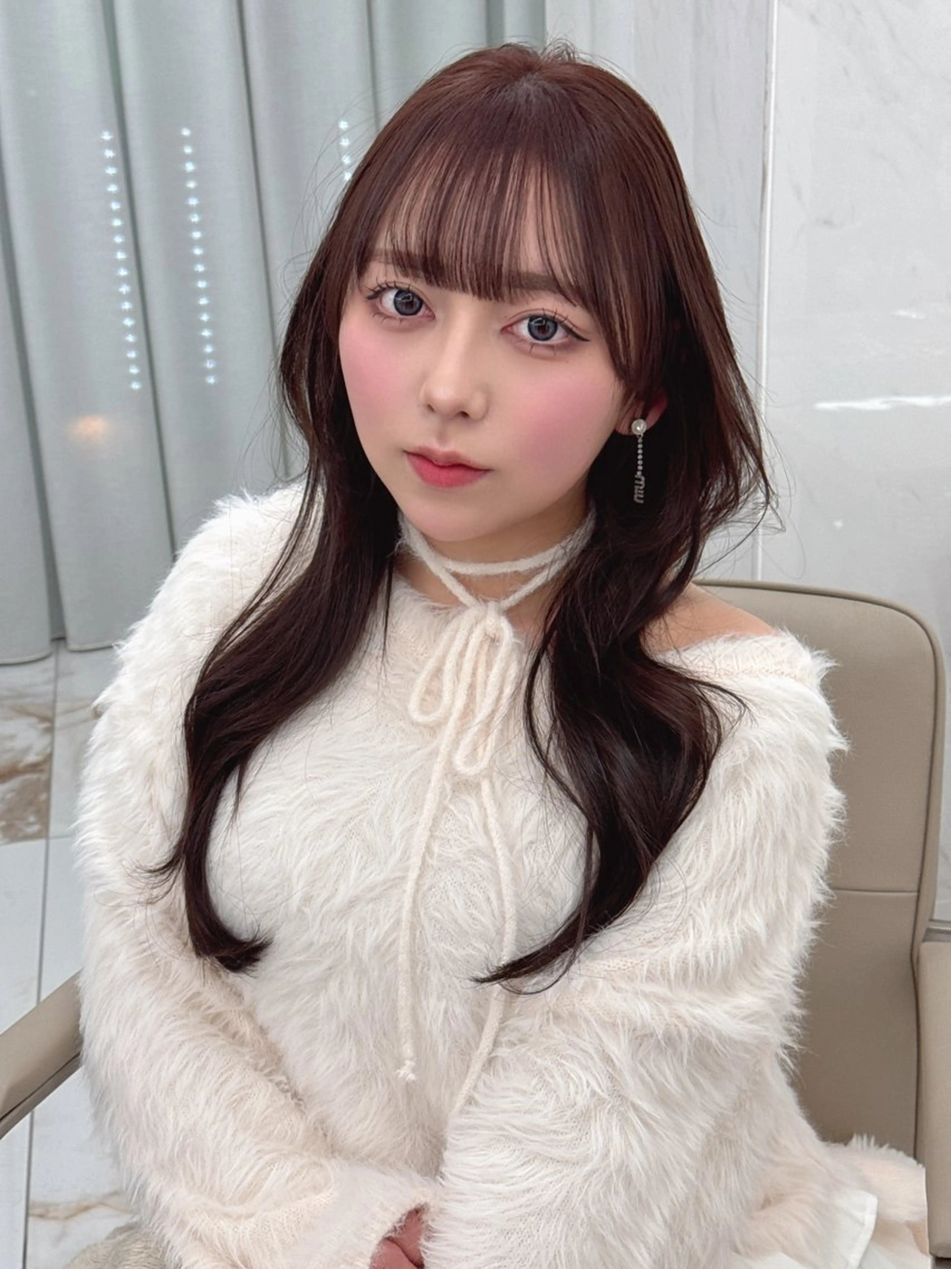 ロング 福間克徳/顔まわり /レイヤーカットのヘアスタイル