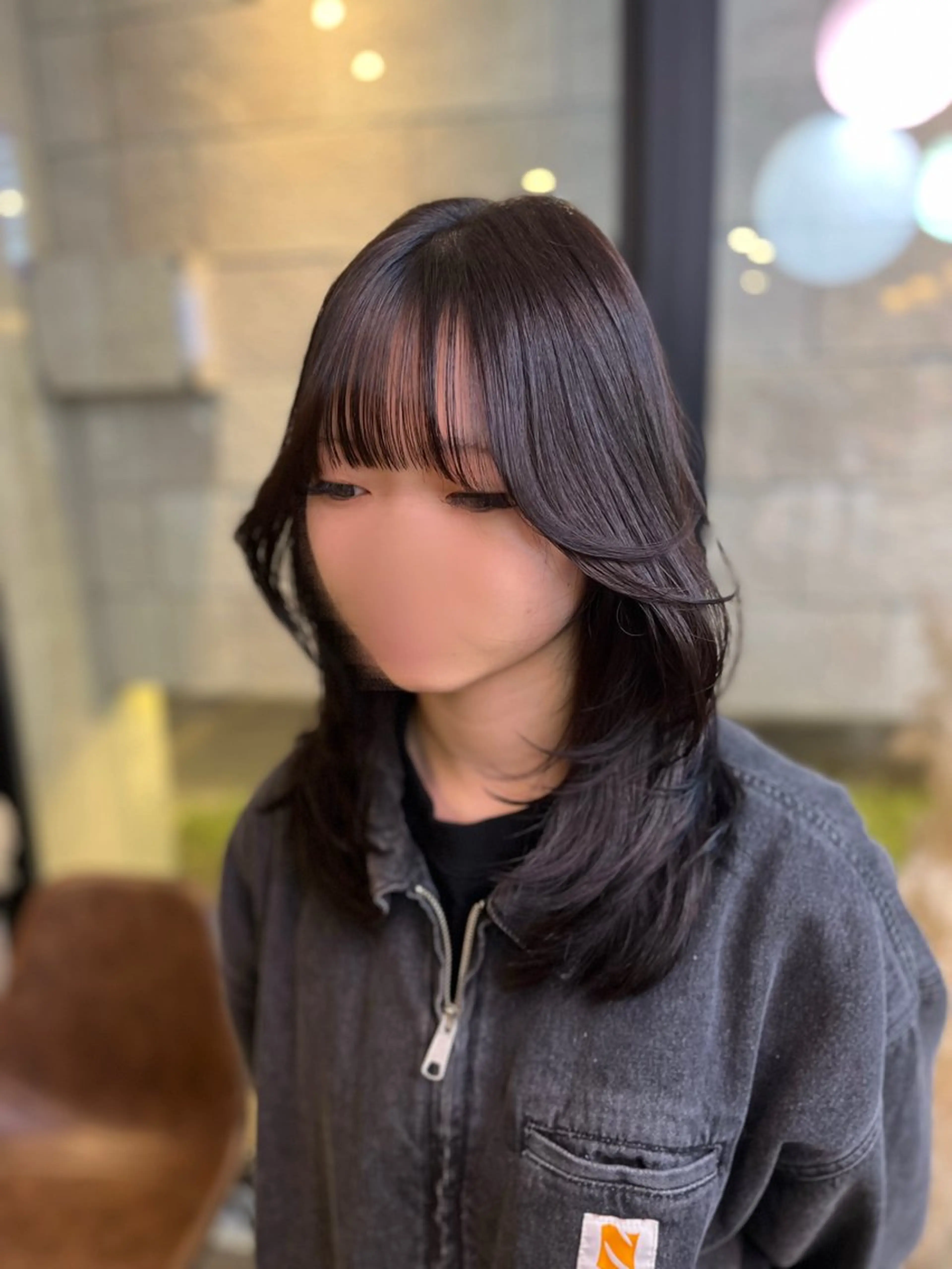 セミロング カラー セミロングレイヤー レイヤーカット カット ヘアカラー lolonois池田 /レイヤー/郷田遥のヘアスタイル