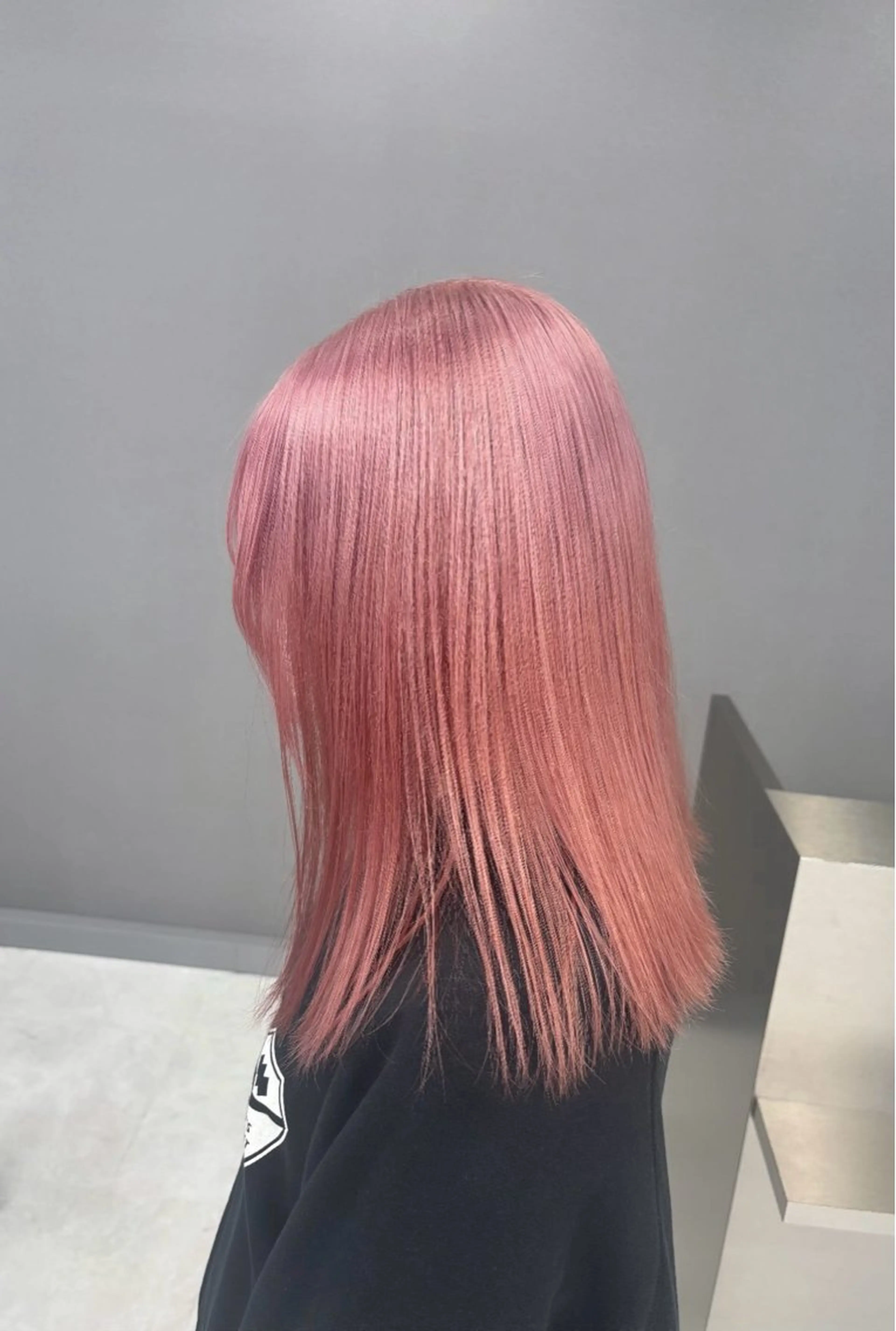 ミディアム カラー ミルクティー/ピンク カラー/ みう🎀のヘアスタイル