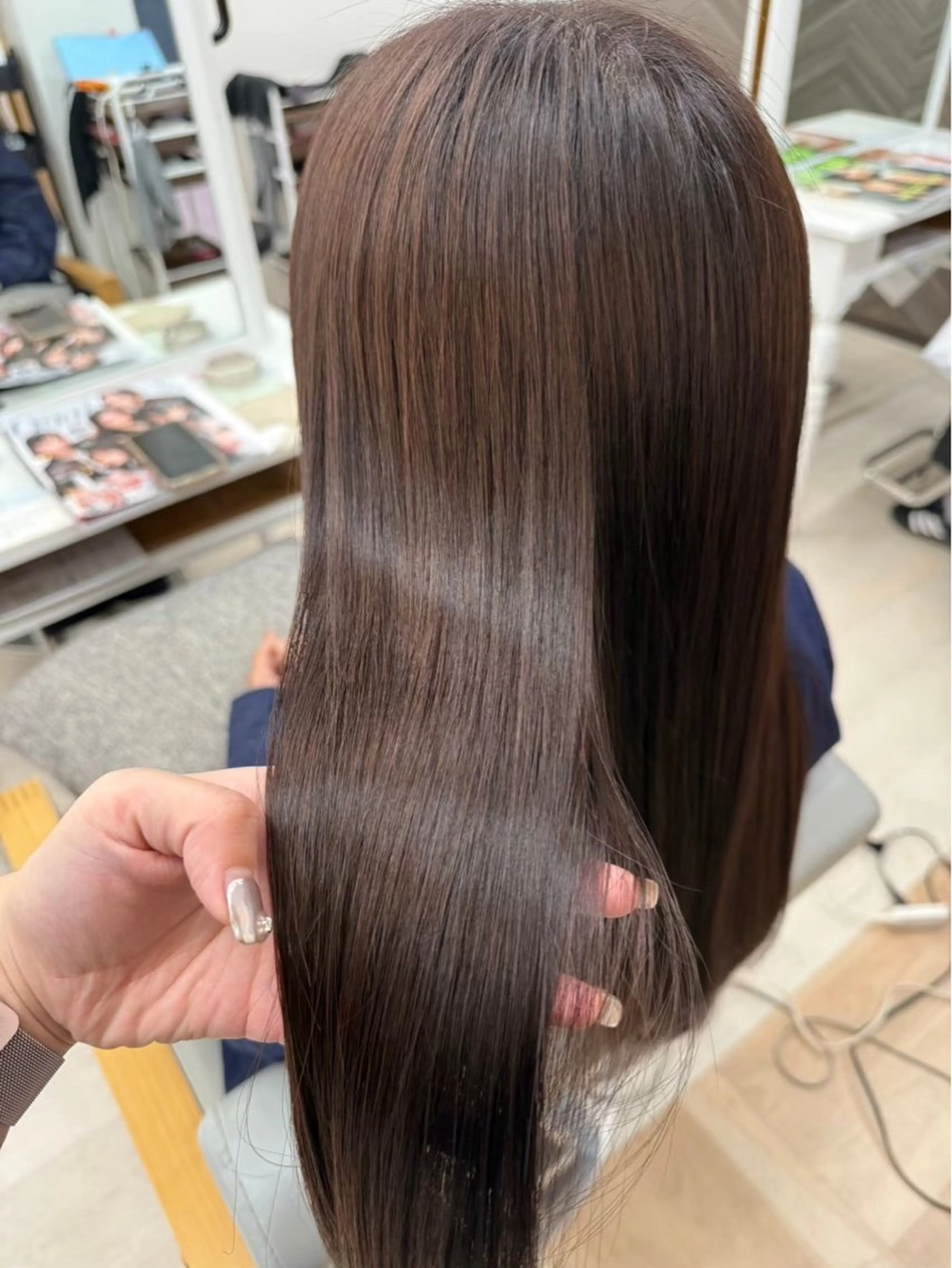 ロング カット 縮毛矯正 AND LALU ／YUUKIのヘアスタイル