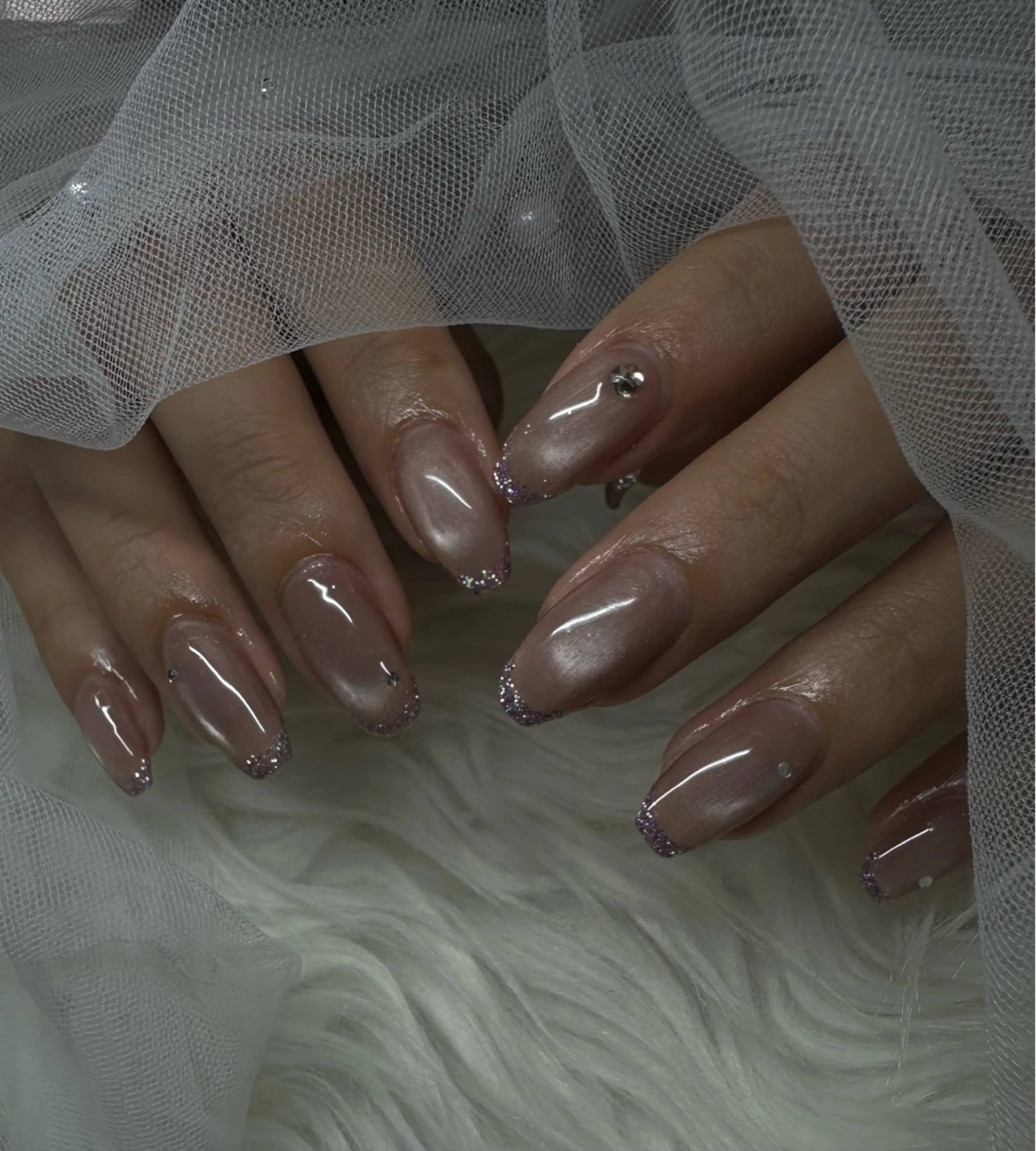 ネイル ラメ(グリッター) マグネットネイル ハンドネイル Rave所属・touma Rinaのネイルデザイン