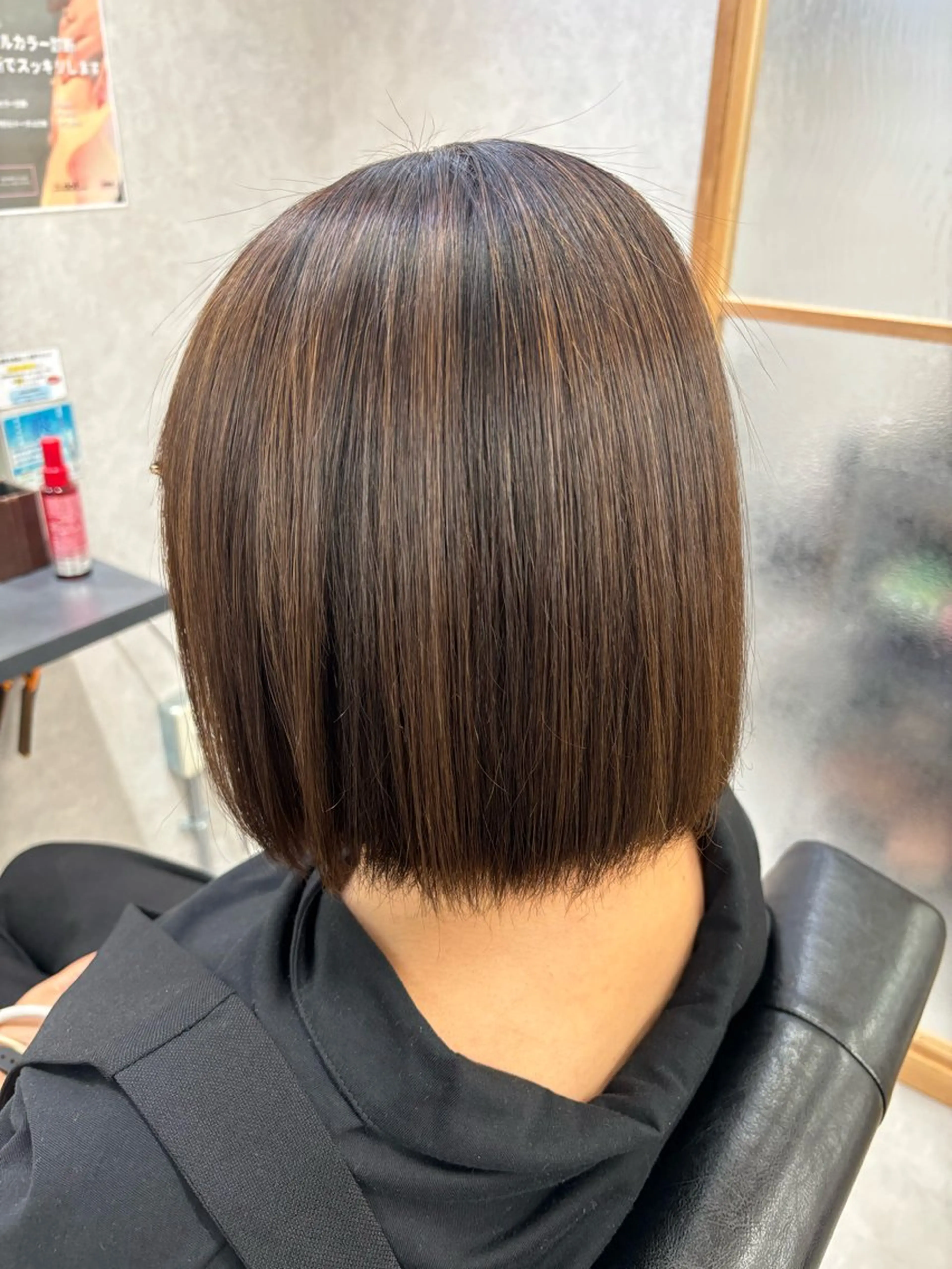ショート ハイライト 縮毛矯正 カット ヘアカラー トリートメント ulu by dot.所属・かがみはやと 髪質改善/縮毛矯正のヘアスタイル