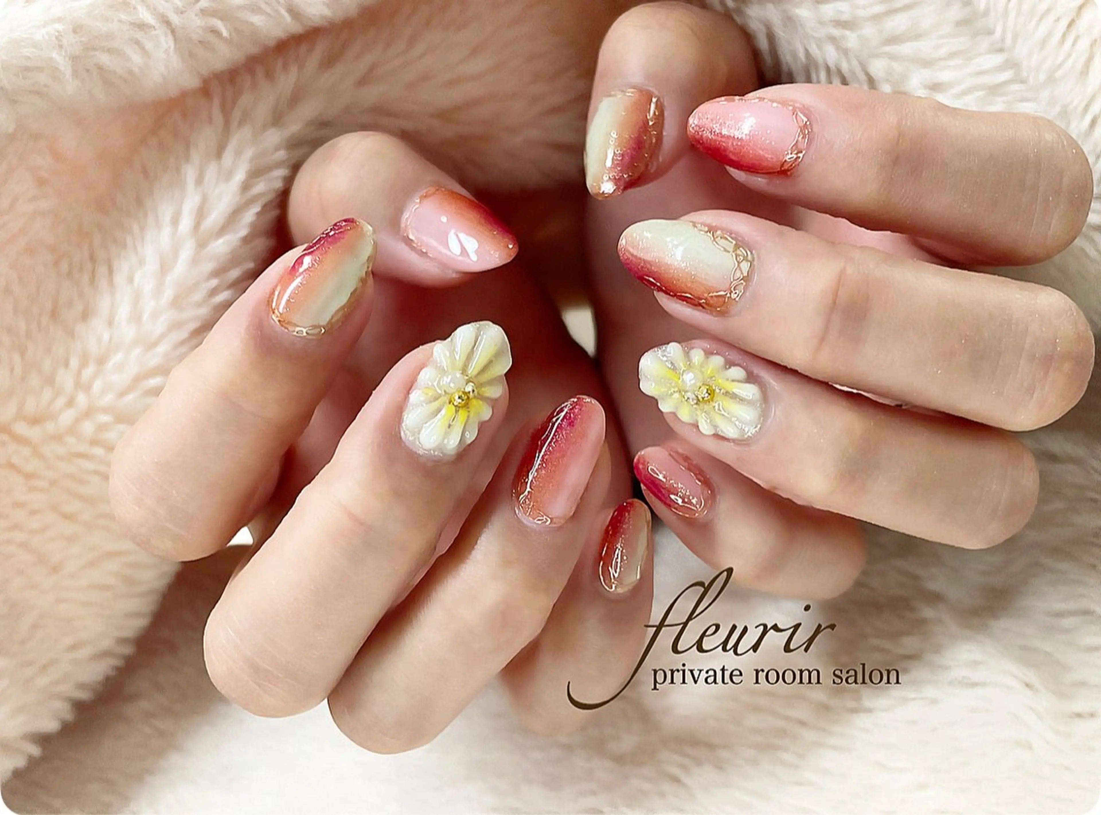 ネイル フルリール 【プライベートサロンのネイルデザイン