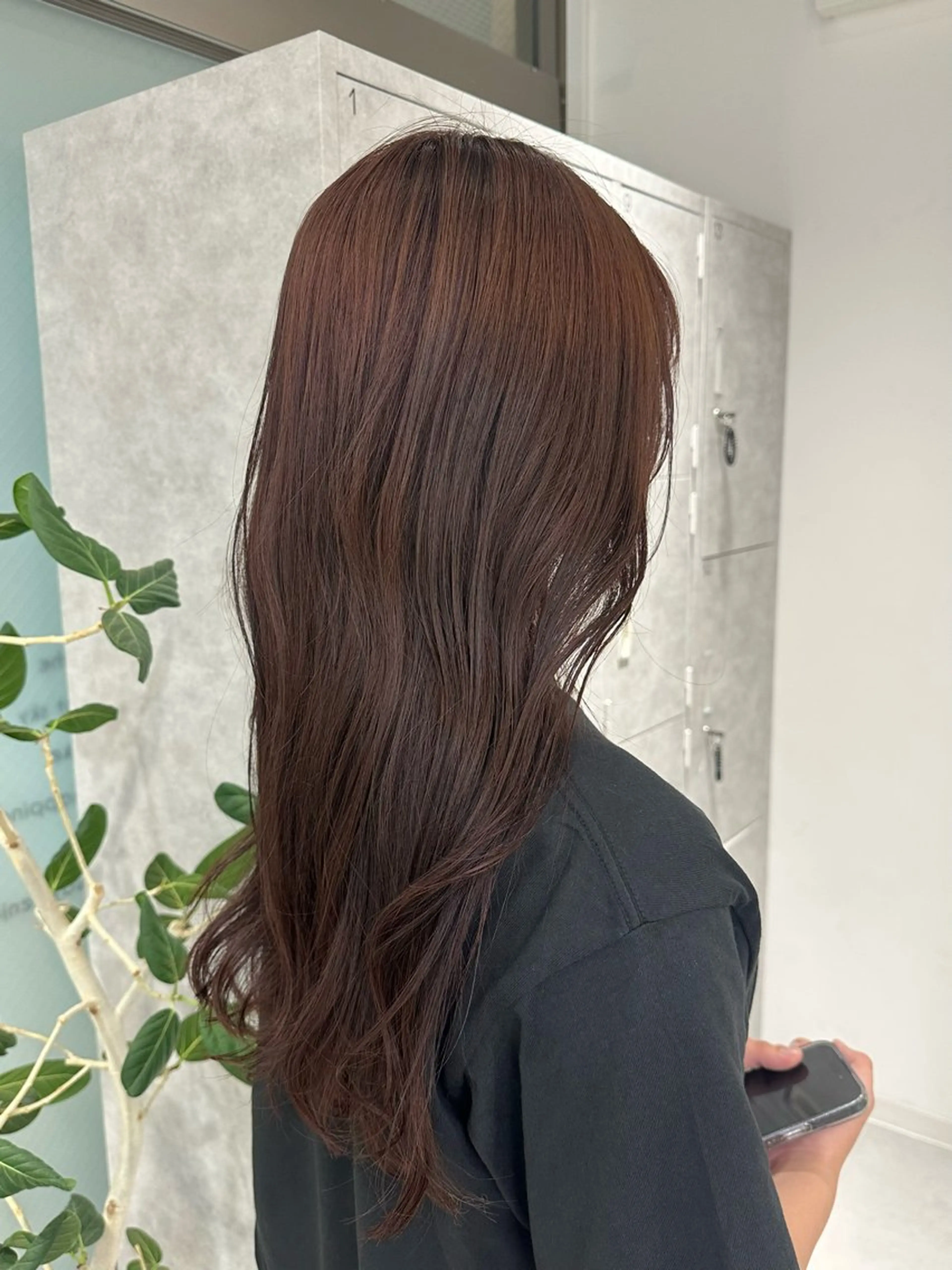 【暖色ワンカラー🍒】艶感◎レッドカラー/ボルドーカラー/ワインレッドの写真