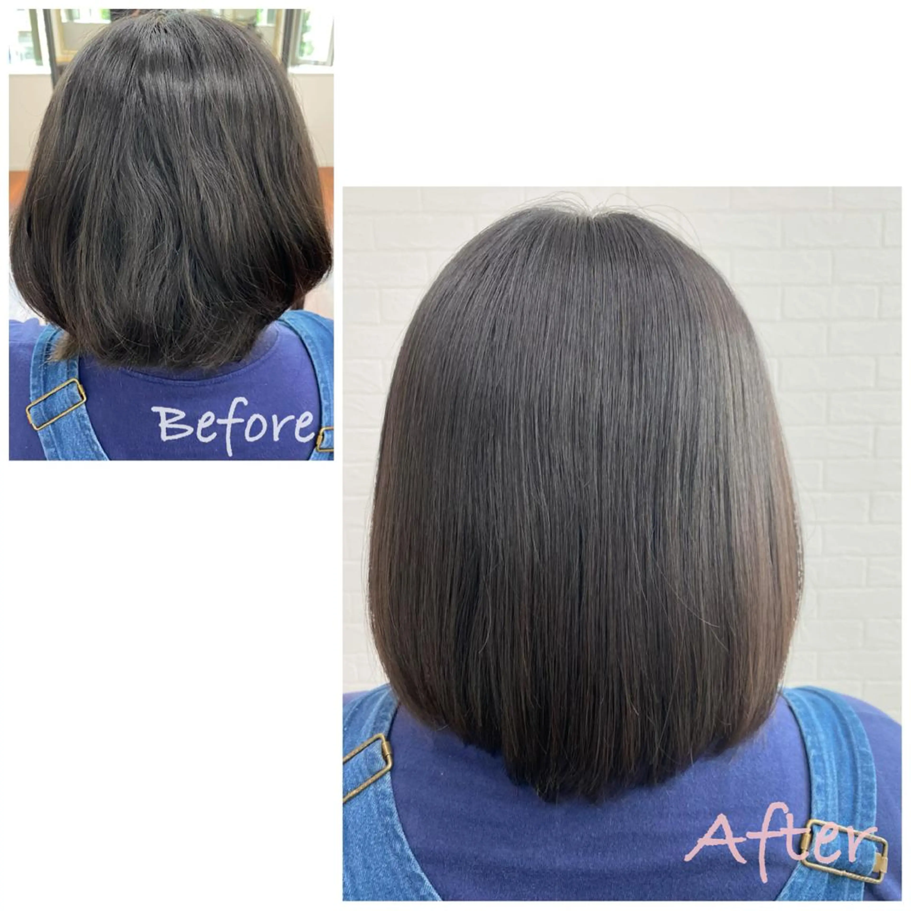 ミディアム パーマ 縮毛矯正 トリートメント 酸性ストレート ストレートパーマ GRANLUSSO 〜グランルッソ駅前店所属・木口 嘉美のヘアスタイル